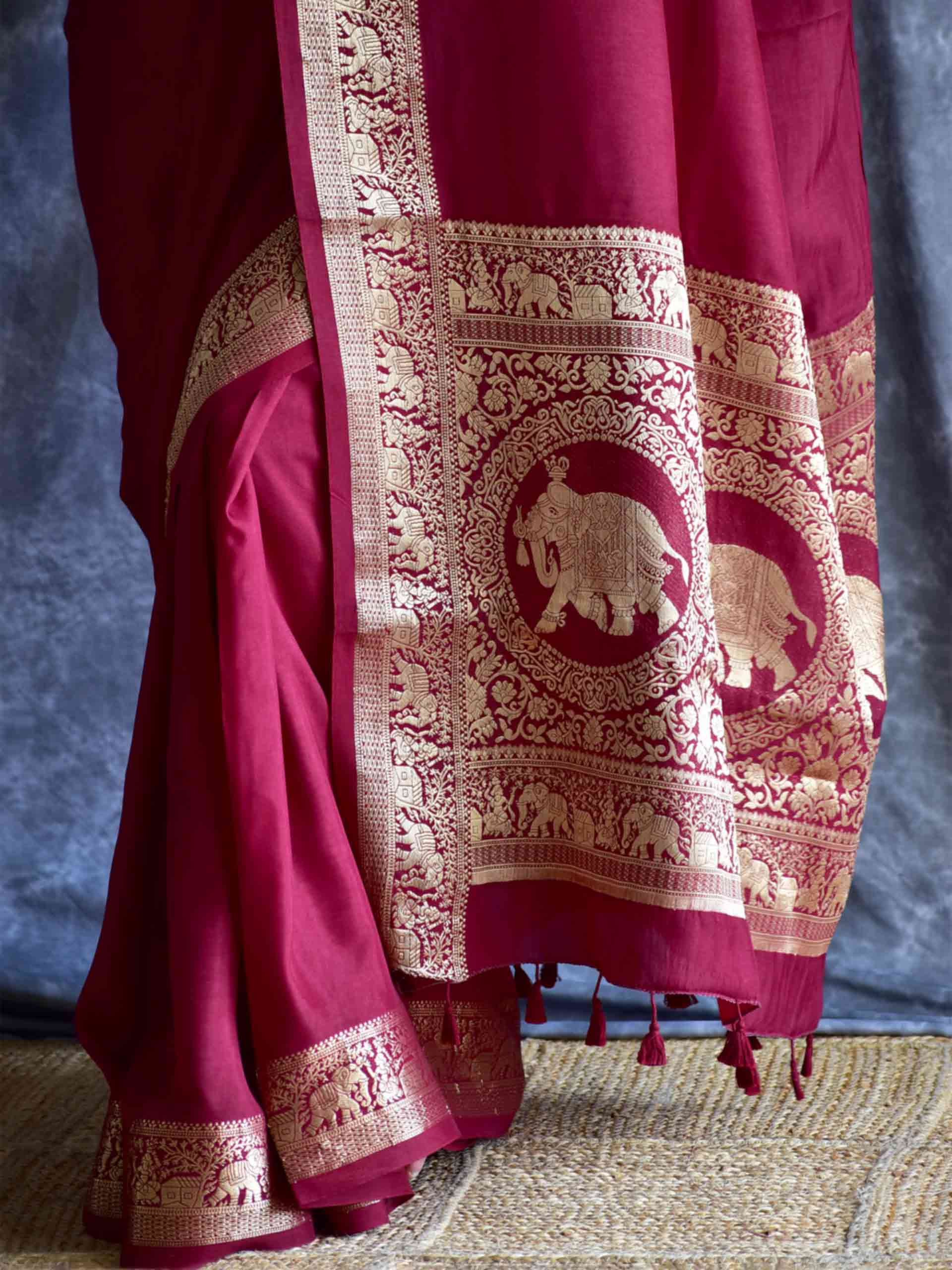 Rudra Raga - Dola silk zari pallu saree