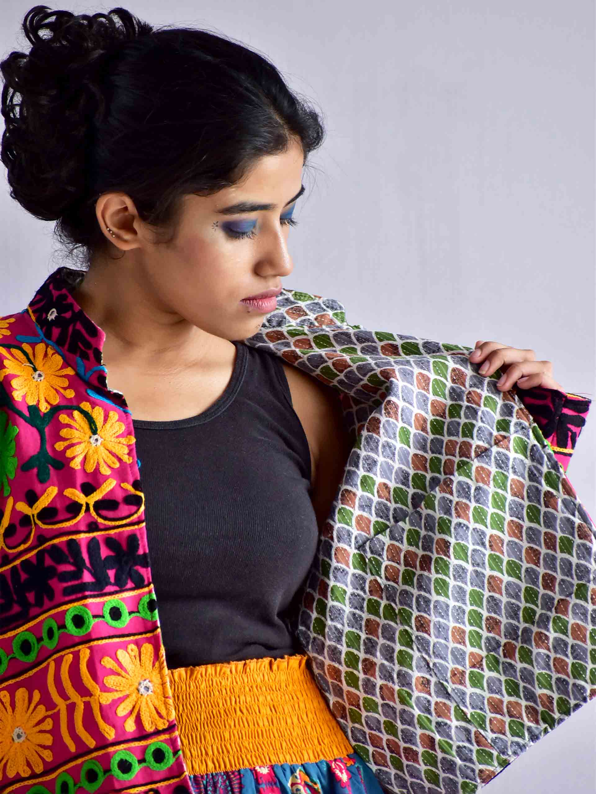 Rabari - hand embroidered Reversible jacket