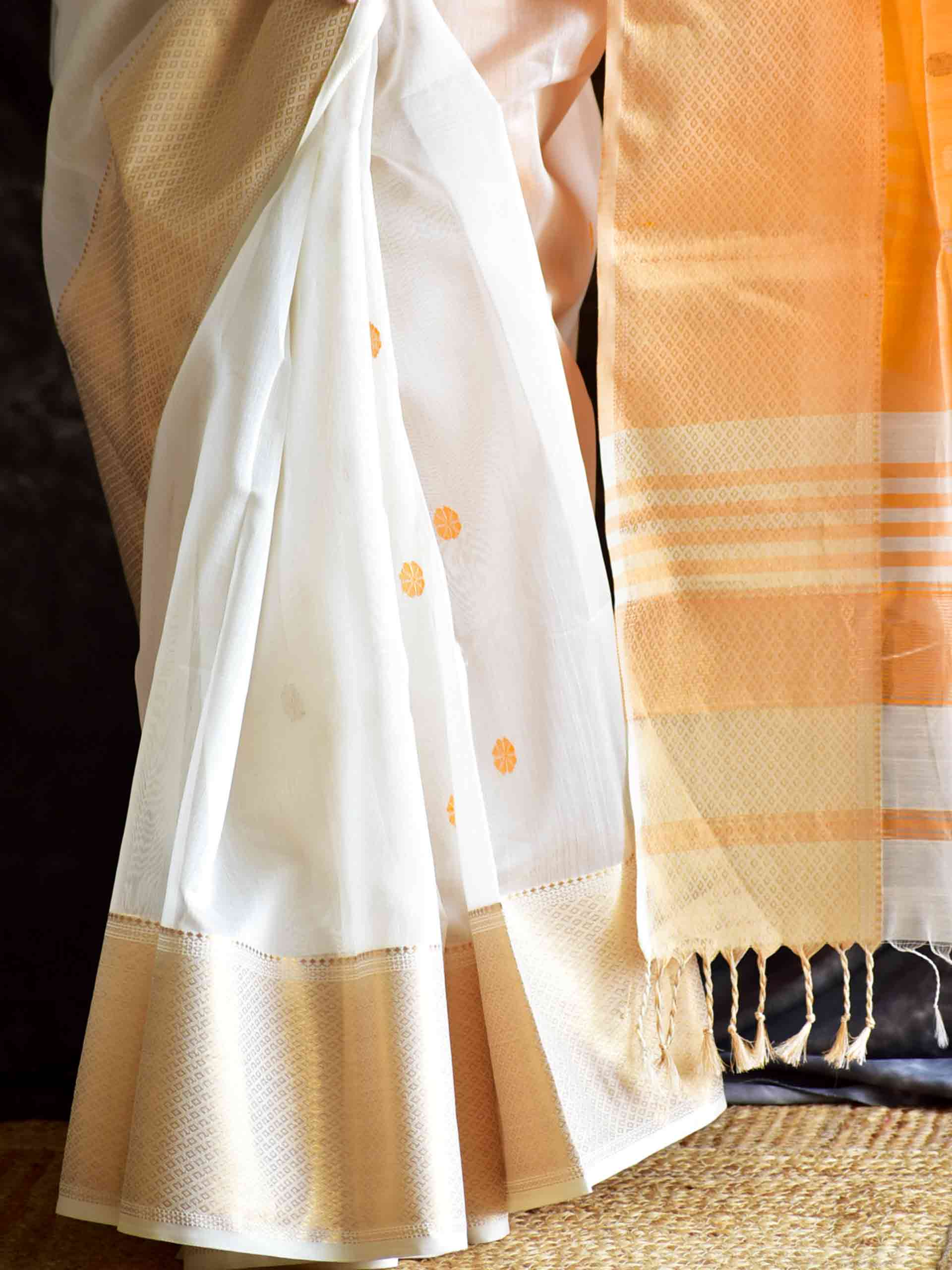 Sitara - Maheshwari Handloom Silk Saree