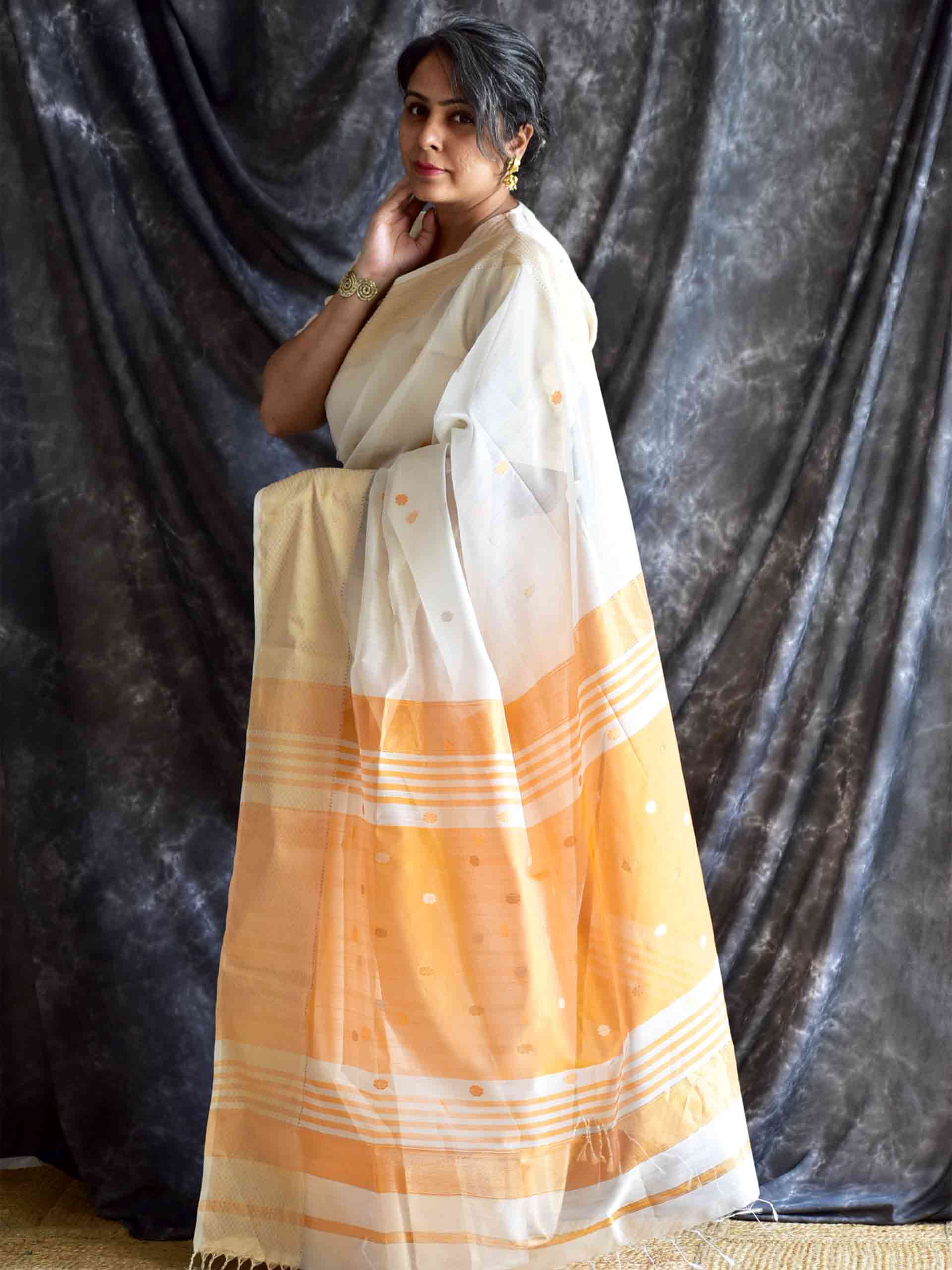Sitara - Maheshwari Handloom Silk Saree