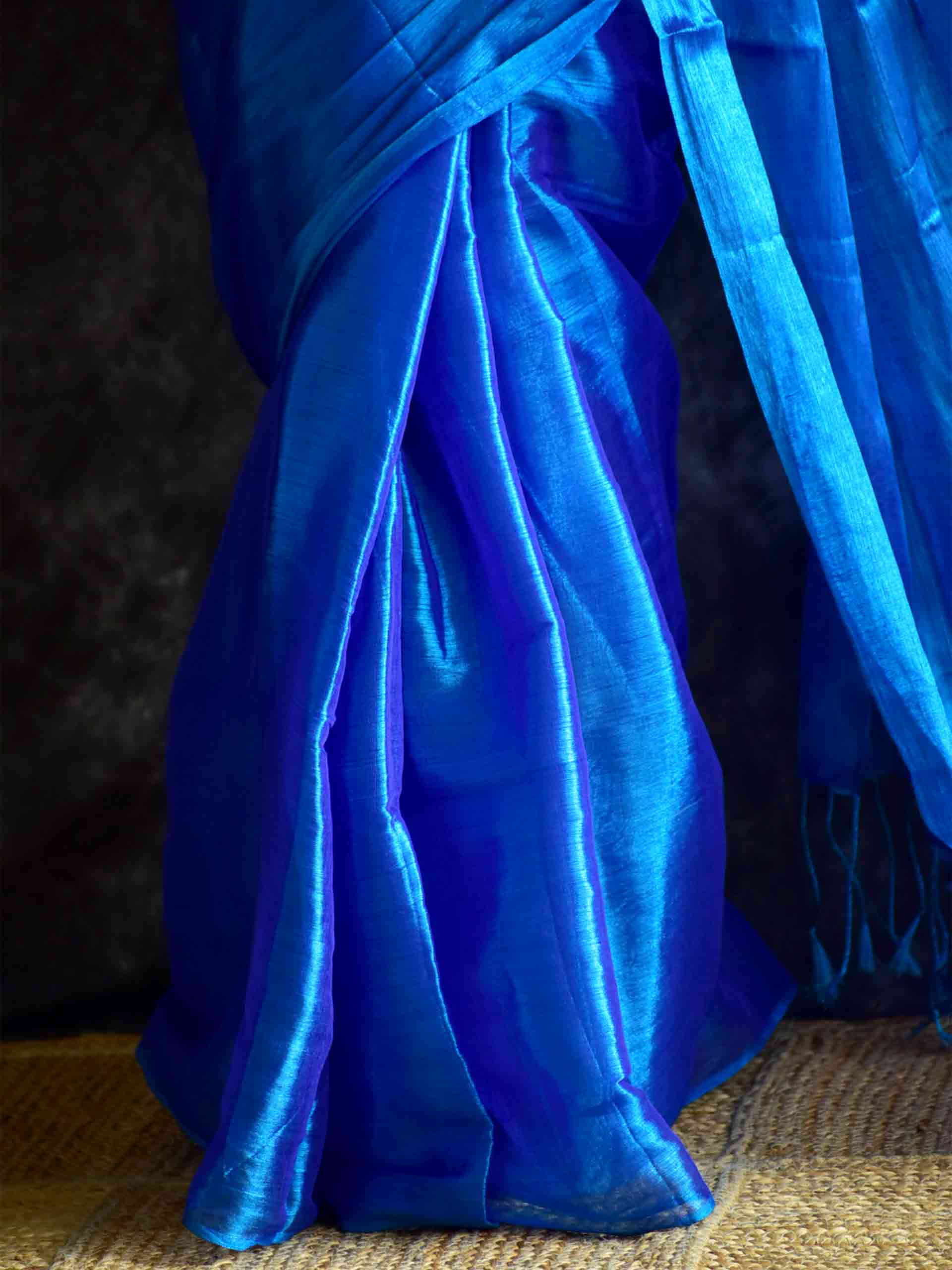 Neela Tara - Tissue Saree