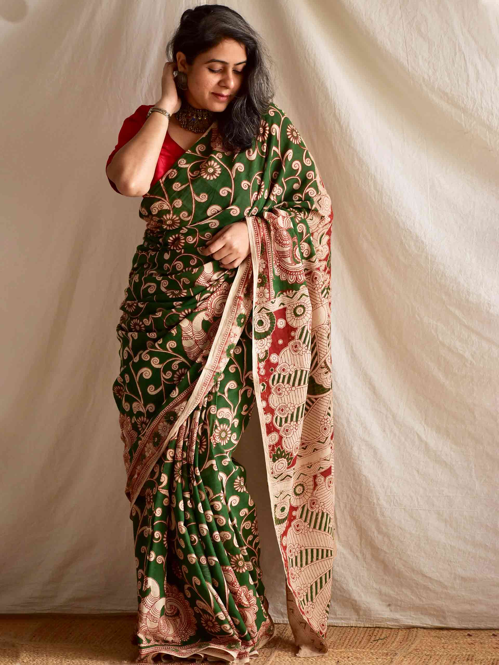 Heeral - kalamkari printed saree