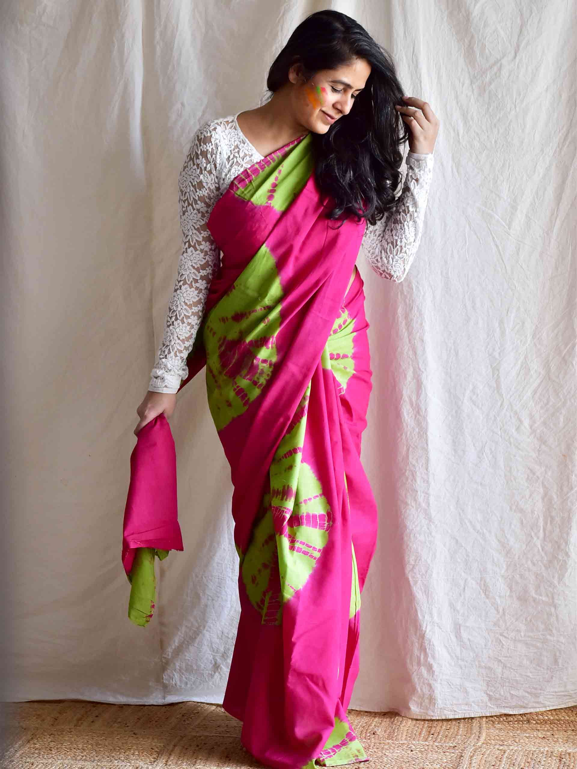 masti khor - mul tie and dye saree