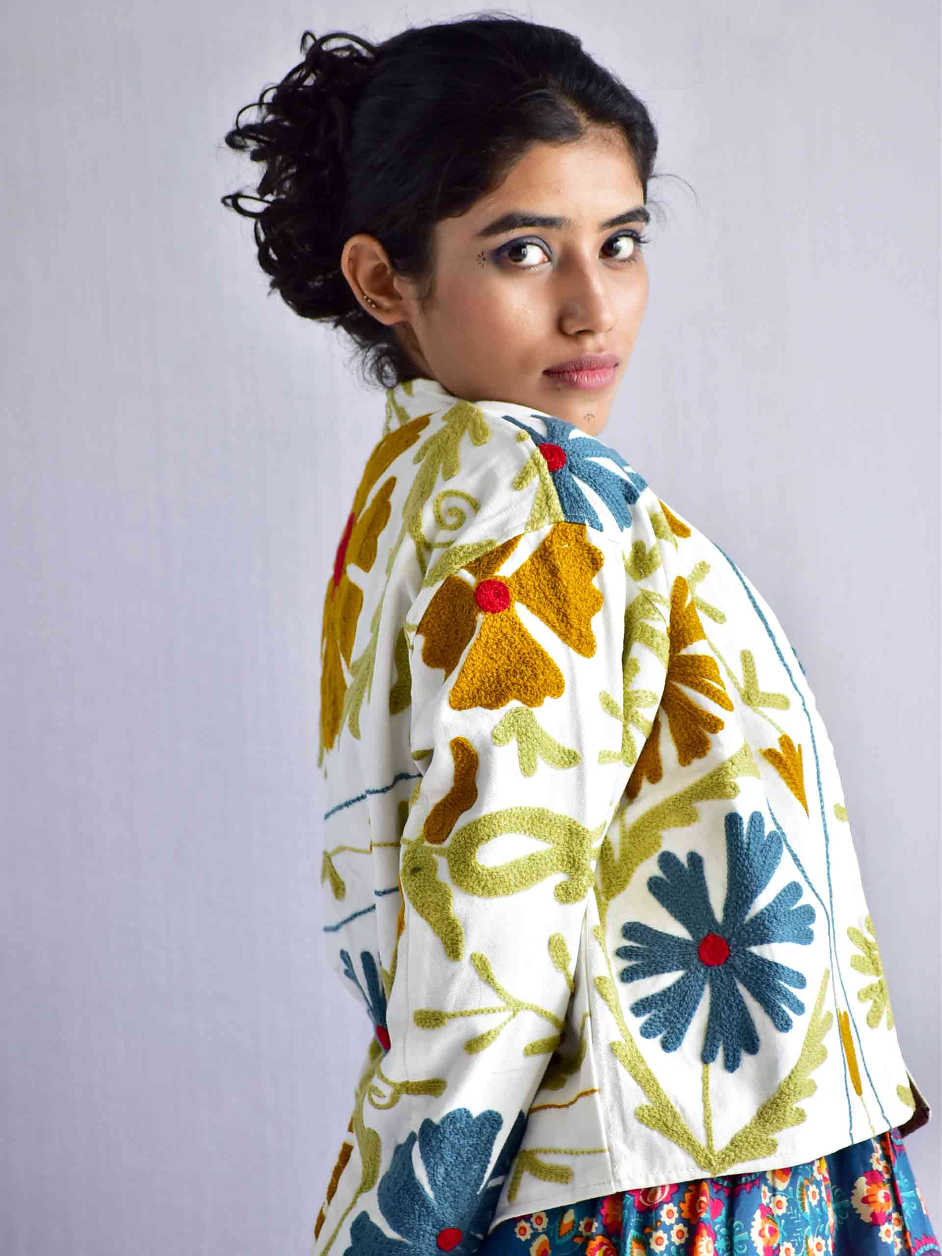 Neran - hand embroidered Reversible jacket