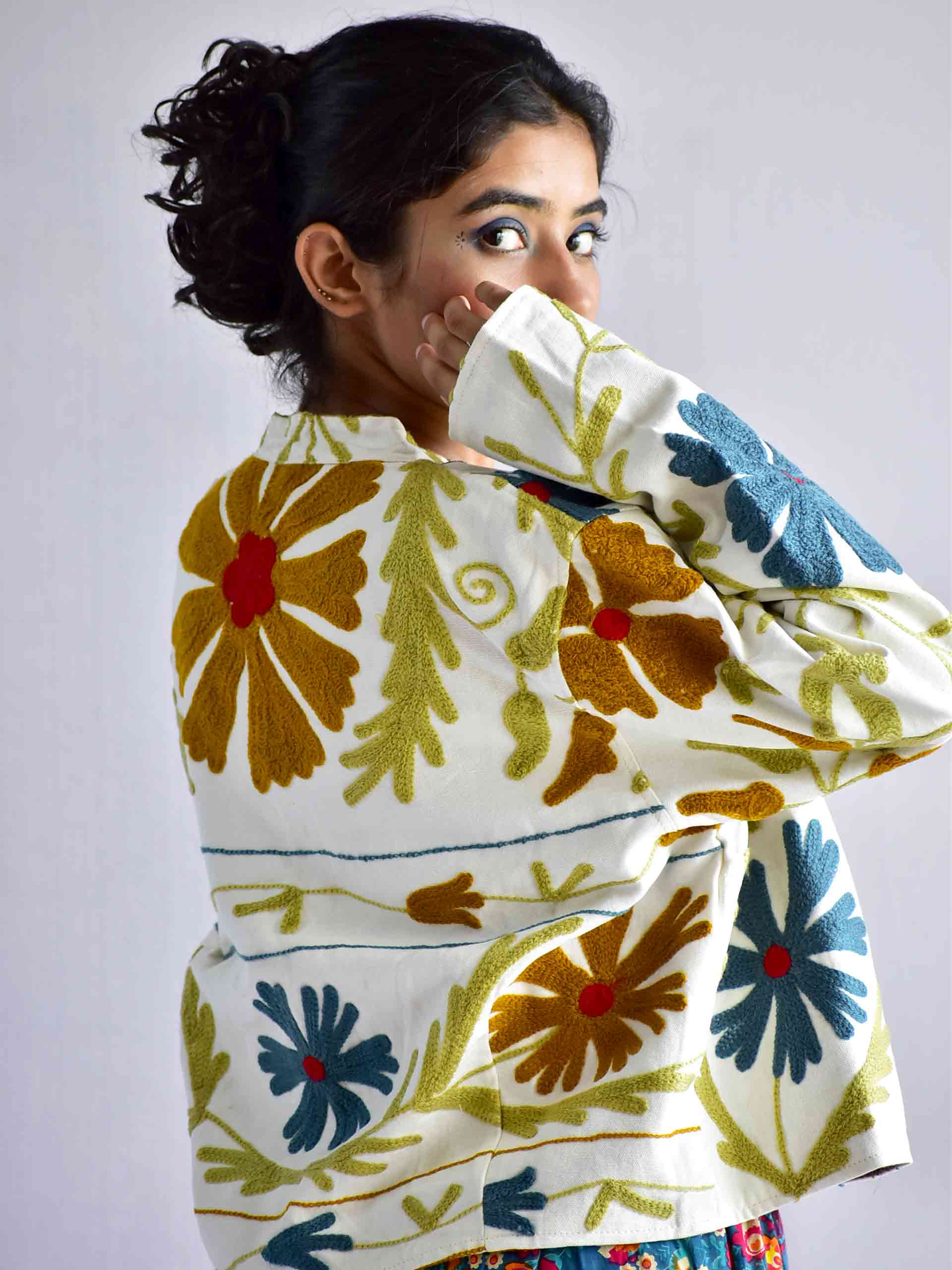 Neran - hand embroidered Reversible jacket