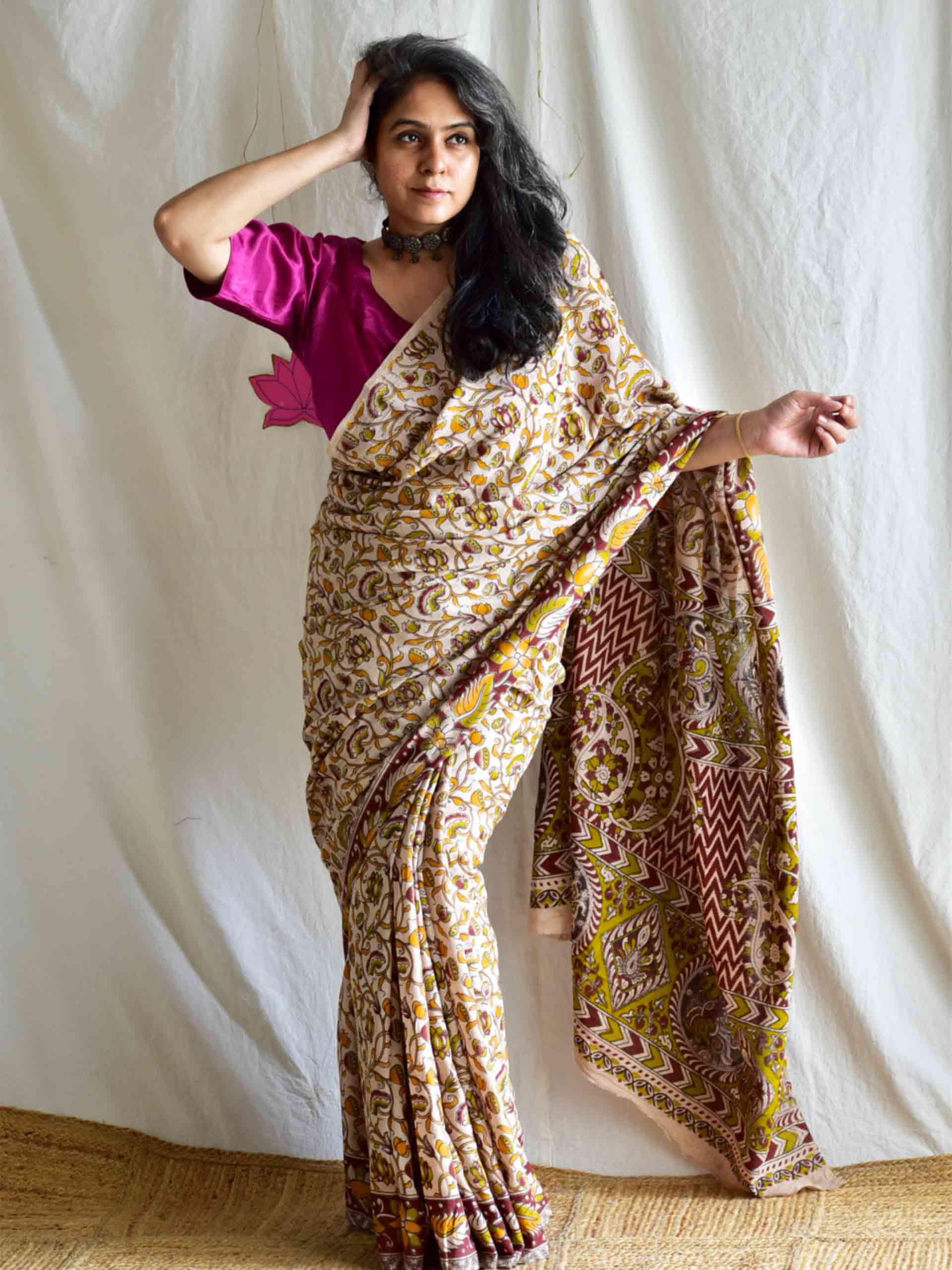 misti - kalamkari printed saree