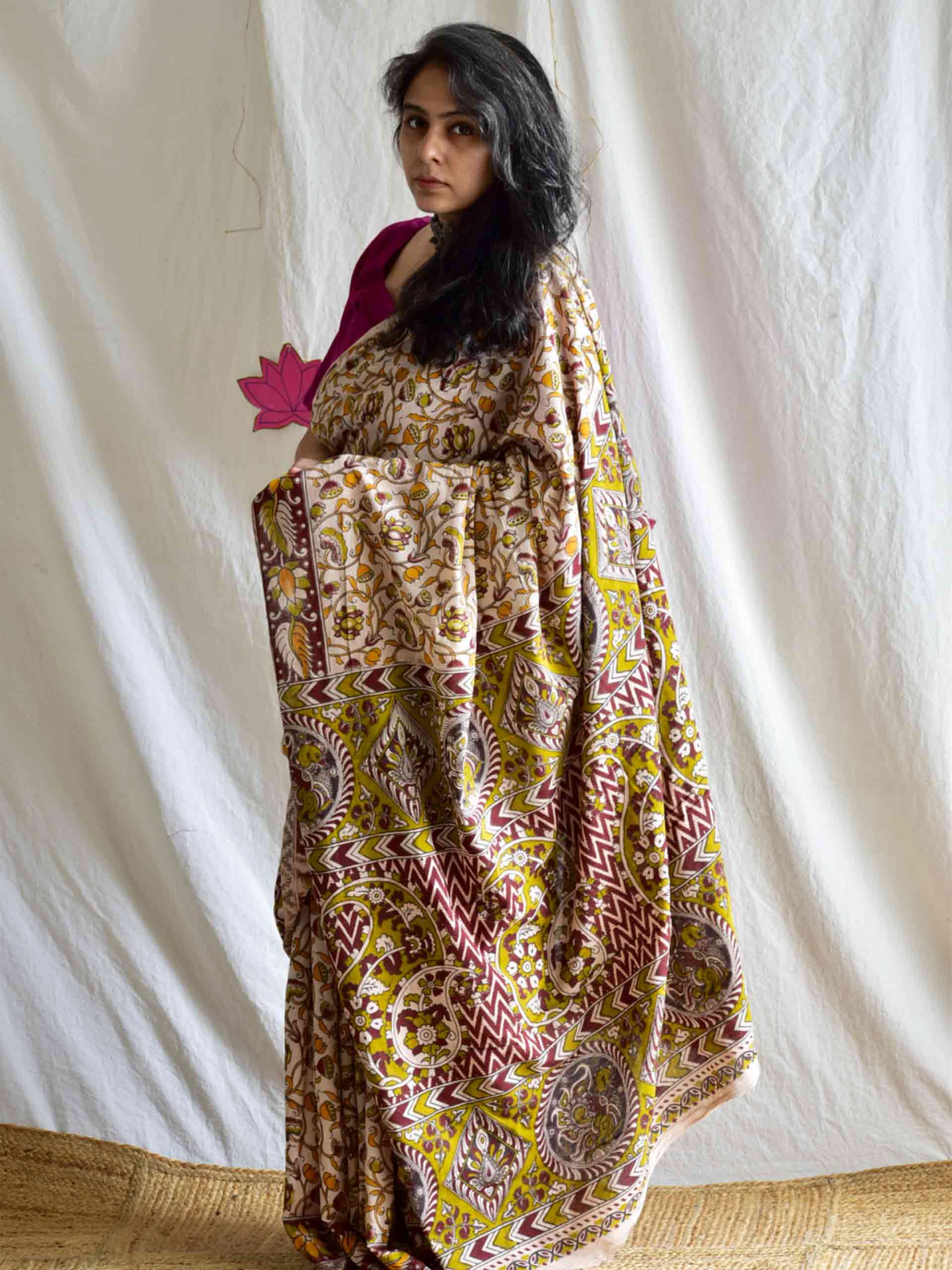 misti - kalamkari printed saree