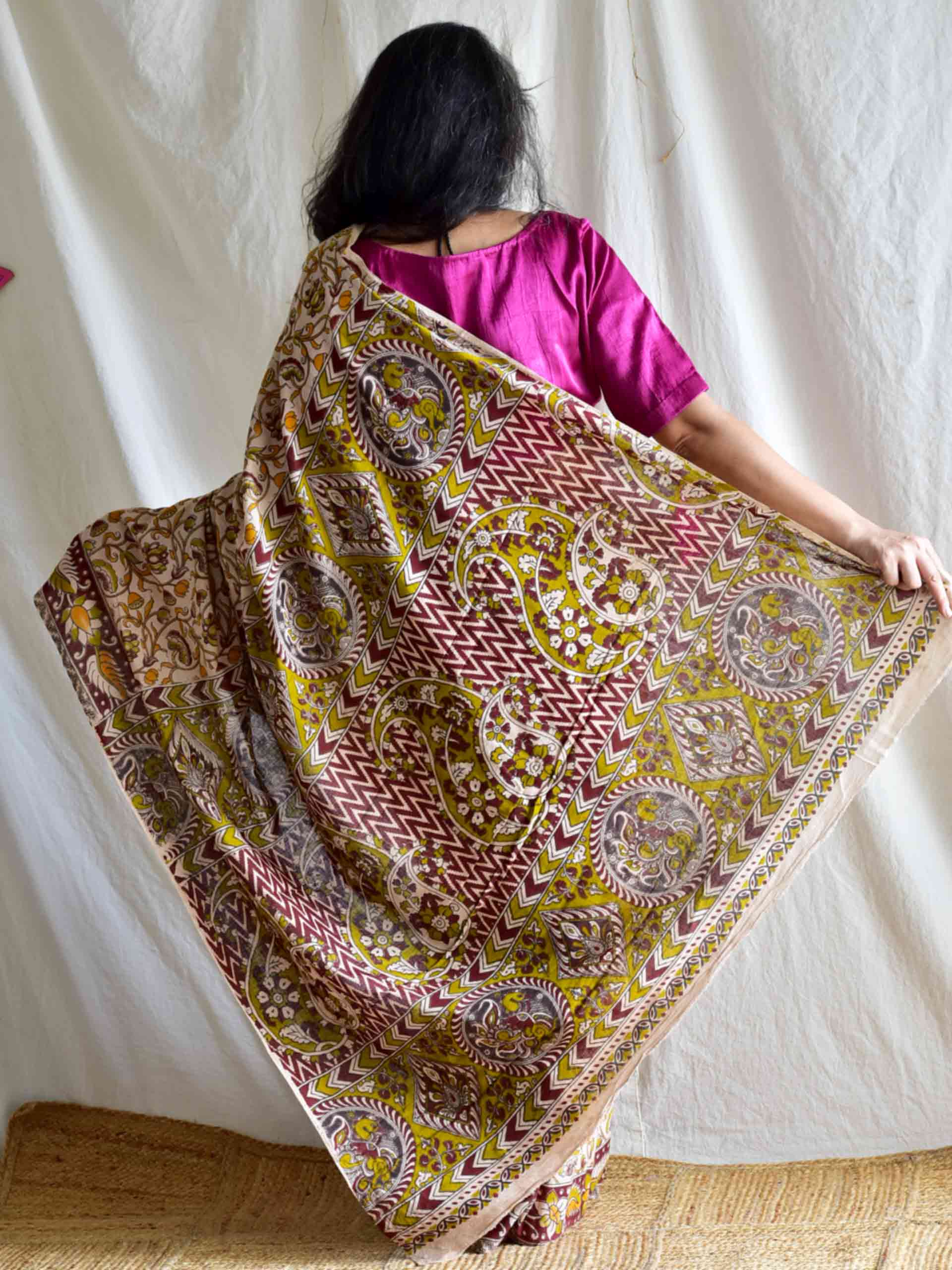misti - kalamkari printed saree