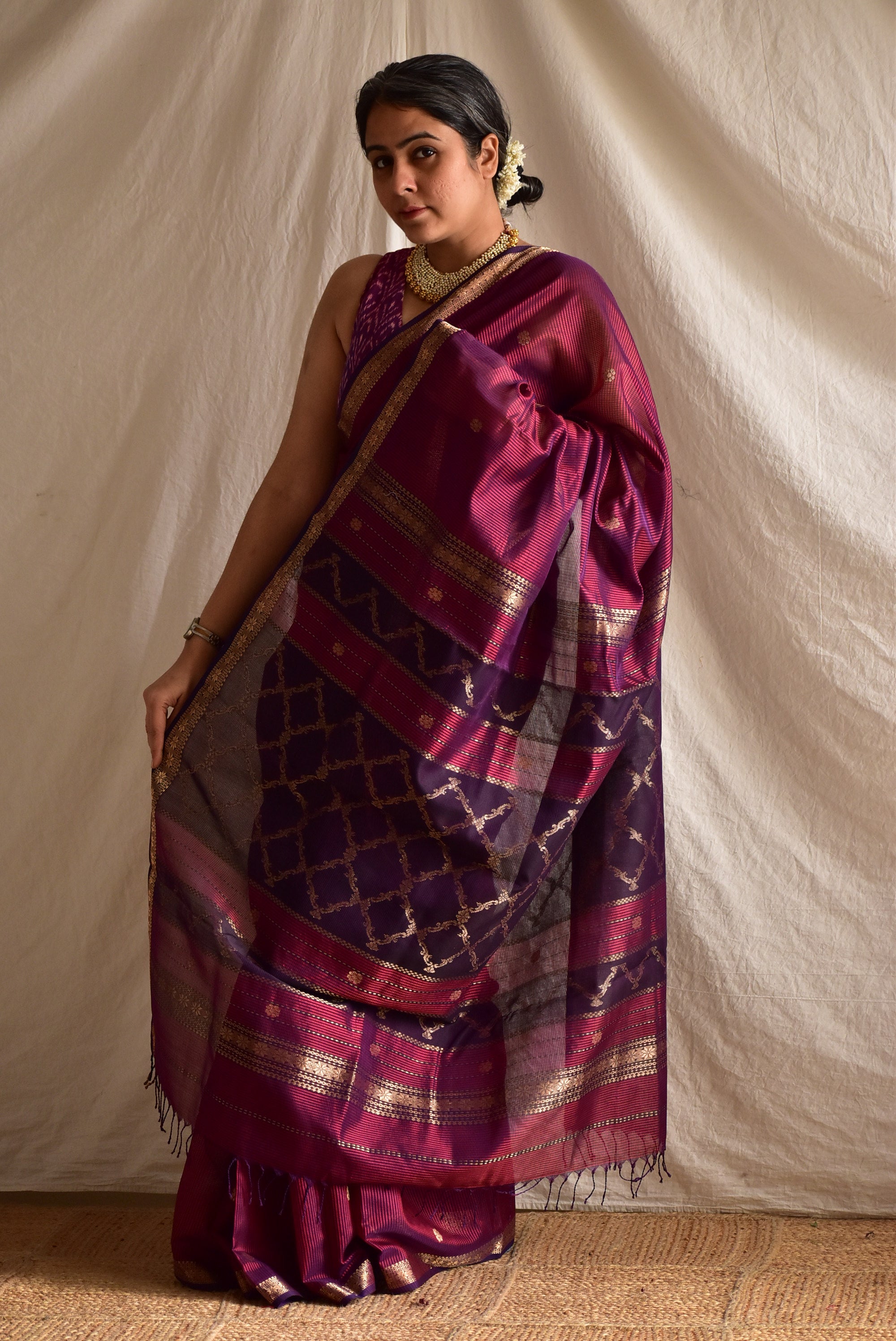 Malabaar - Maheshwari Handloom Silk Saree