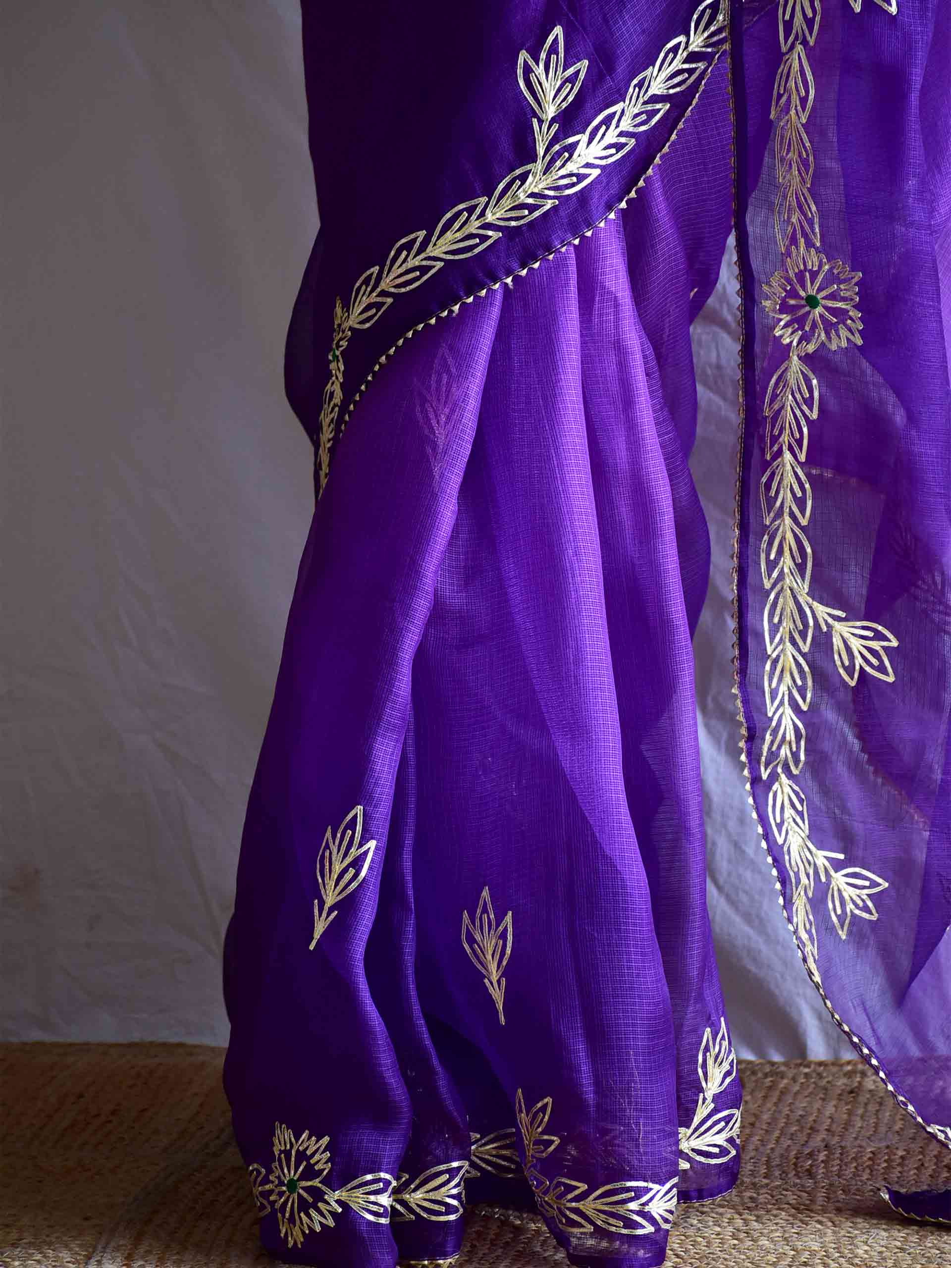 Rajwada - Kacchi Gota Patti Kota Silk Saree