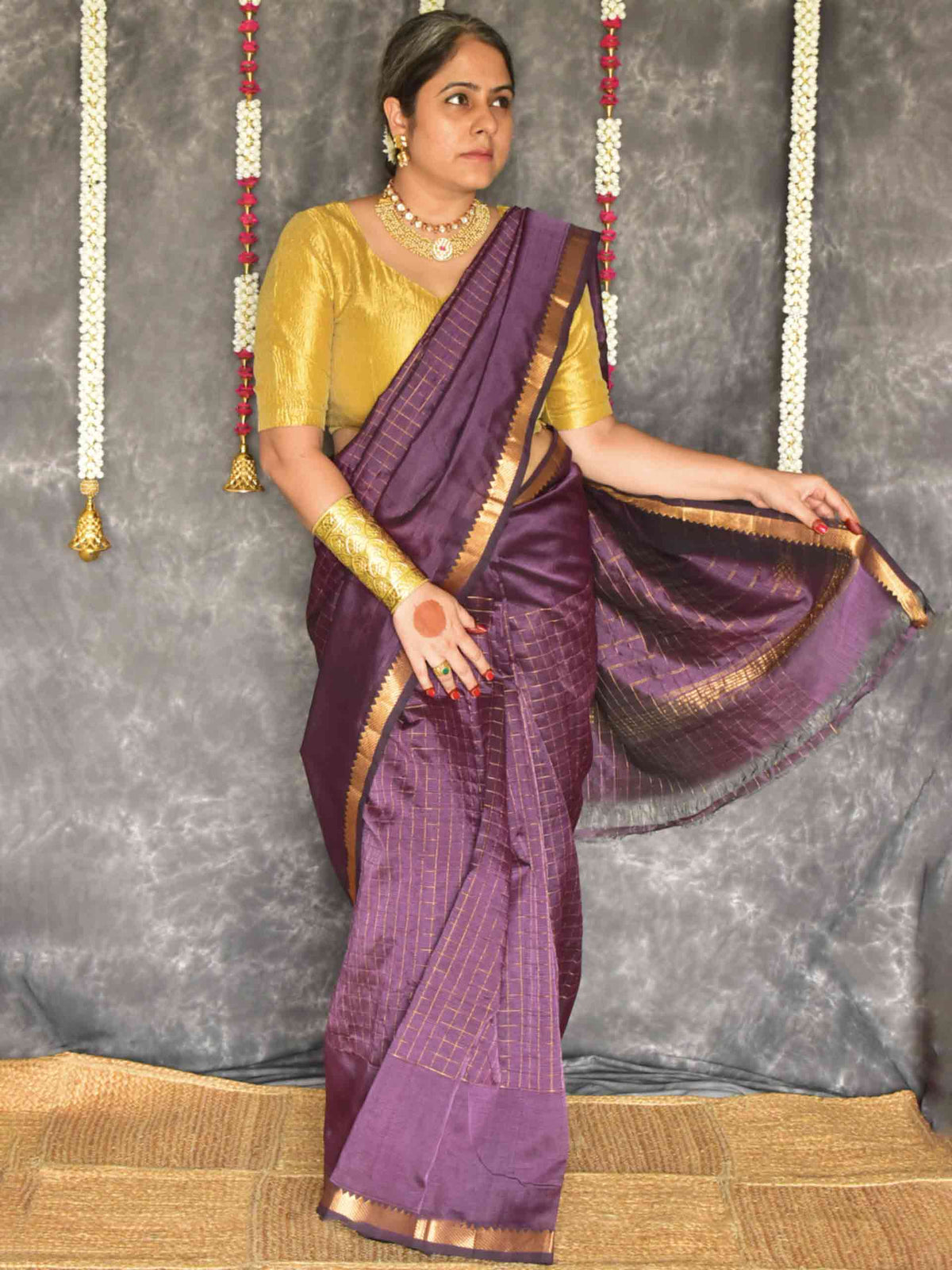 Neelambari - Mangalgiri Pattu Silk Saree