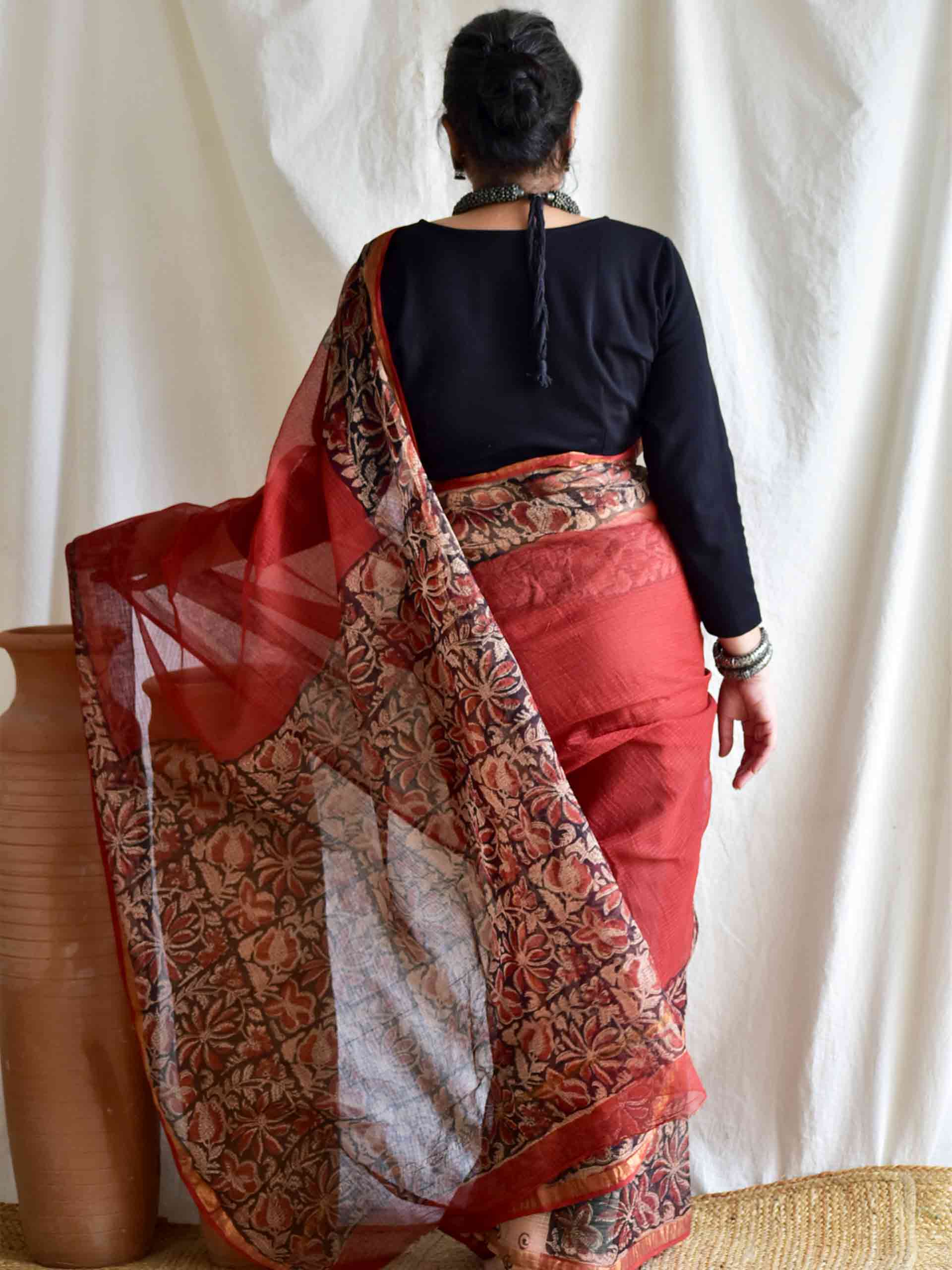Maitri - Dabu Kota Doria Saree