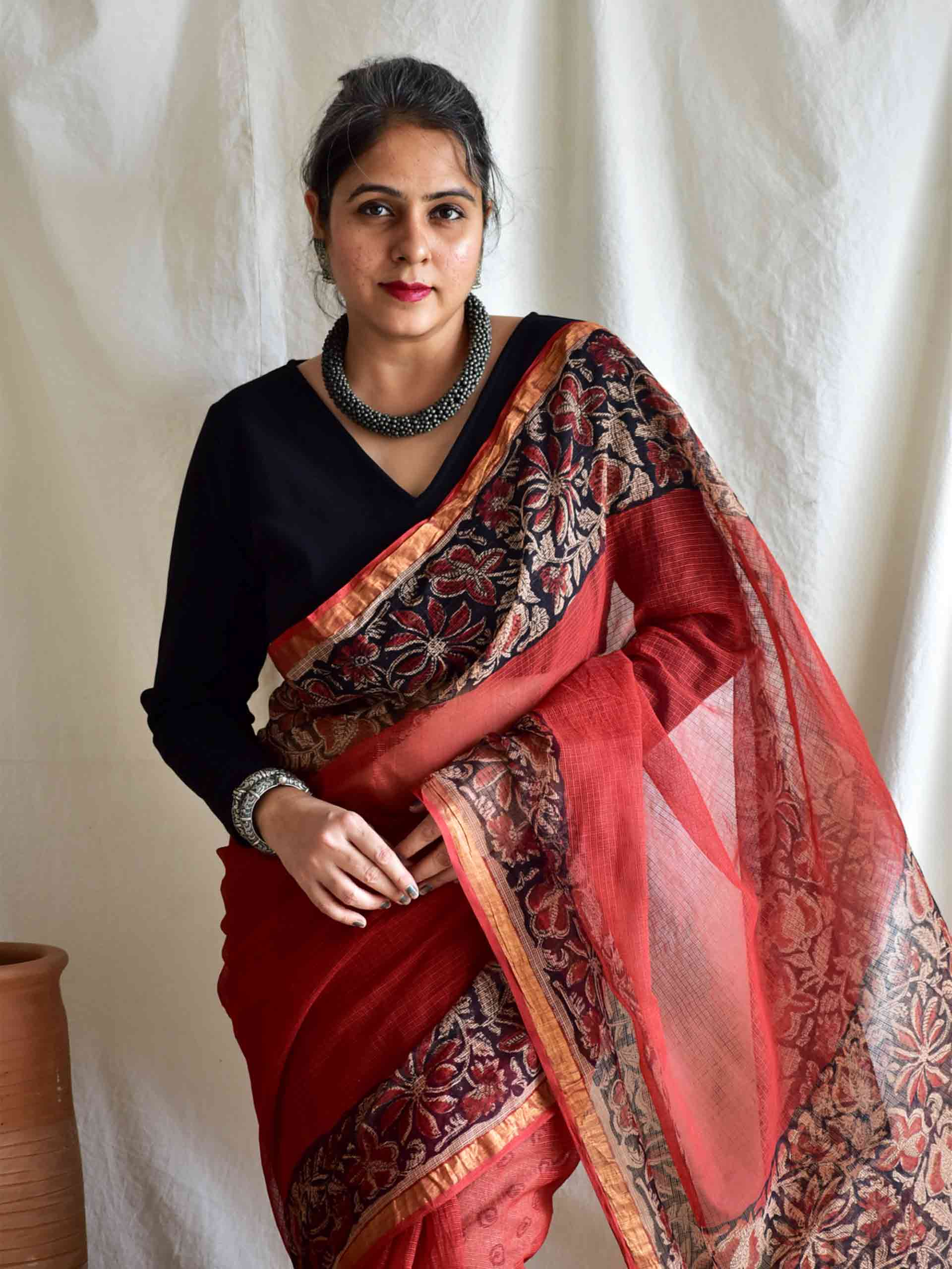 Maitri - Dabu Kota Doria Saree