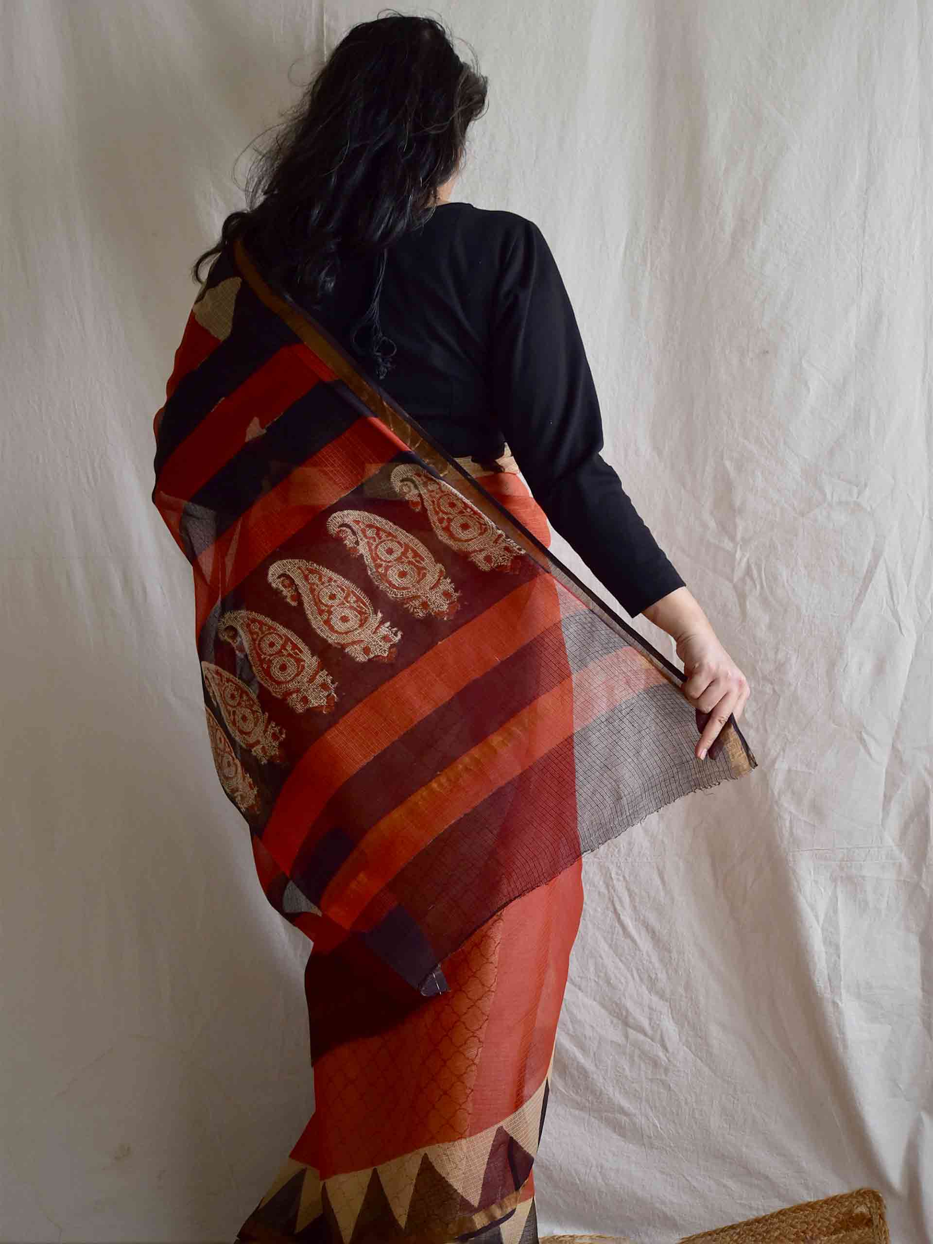 Sandhya - Dabu Kota Doria Saree