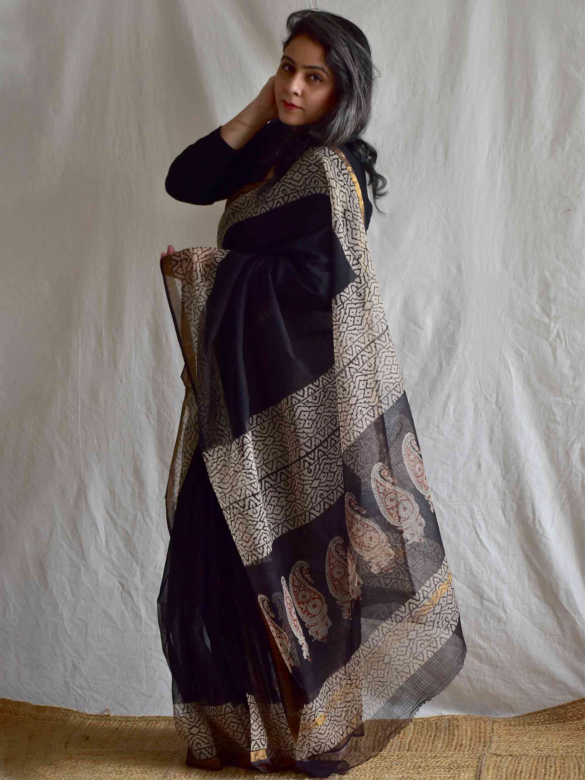 Khwaab - Dabu Kota Doria Saree