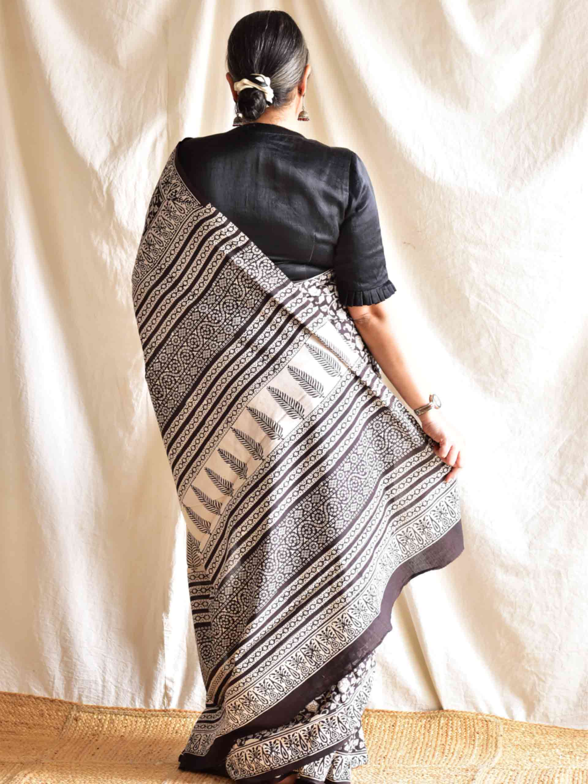 kali - Dabu cotton saree