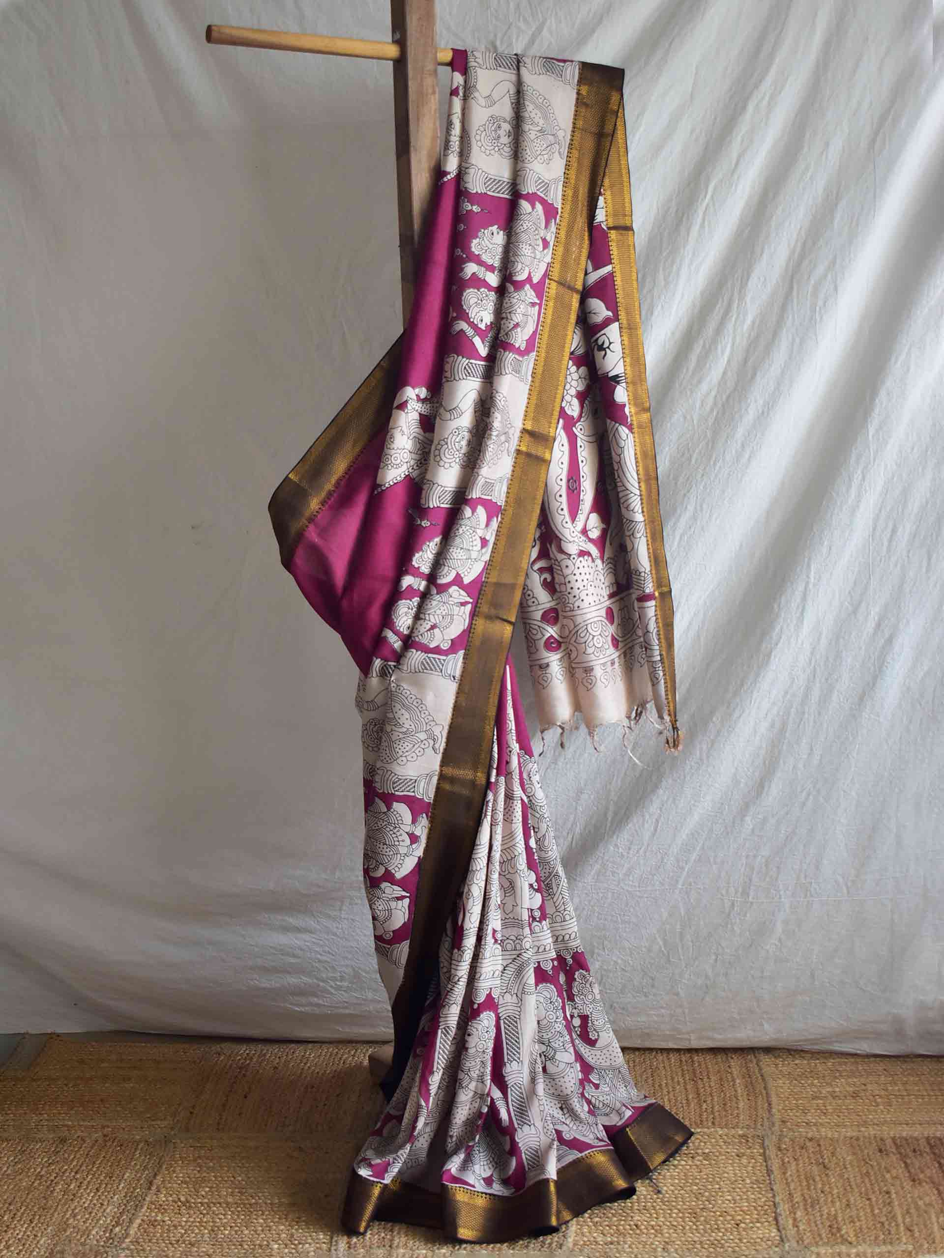UD017 - Bangalore Silk nizam border saree