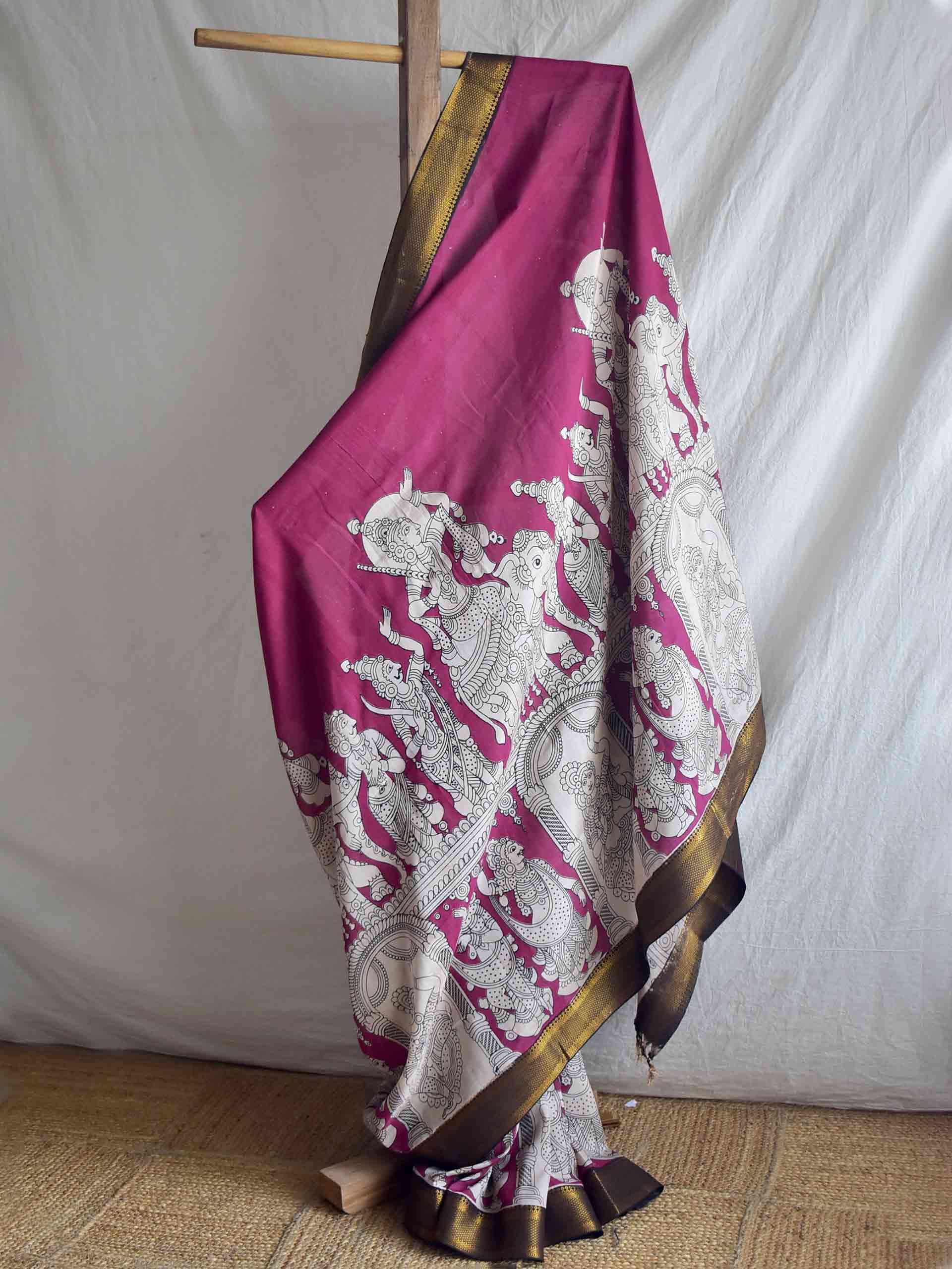 UD017 - Bangalore Silk nizam border saree