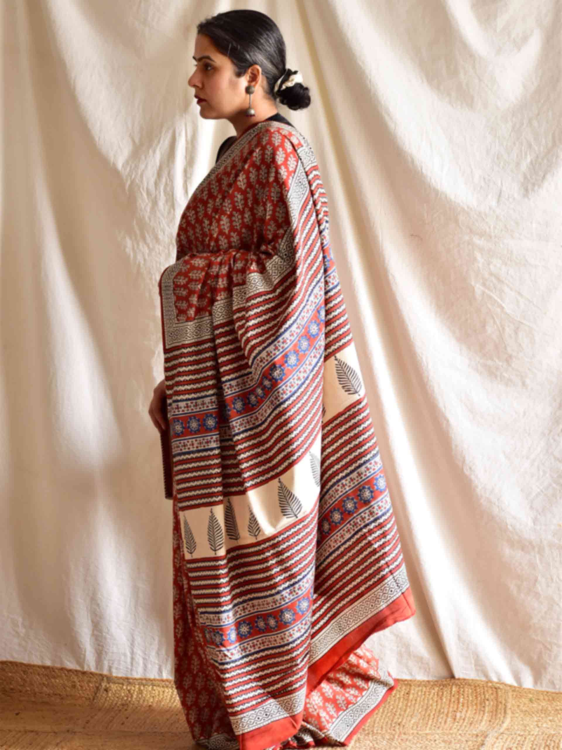 Sukun- Dabu cotton saree