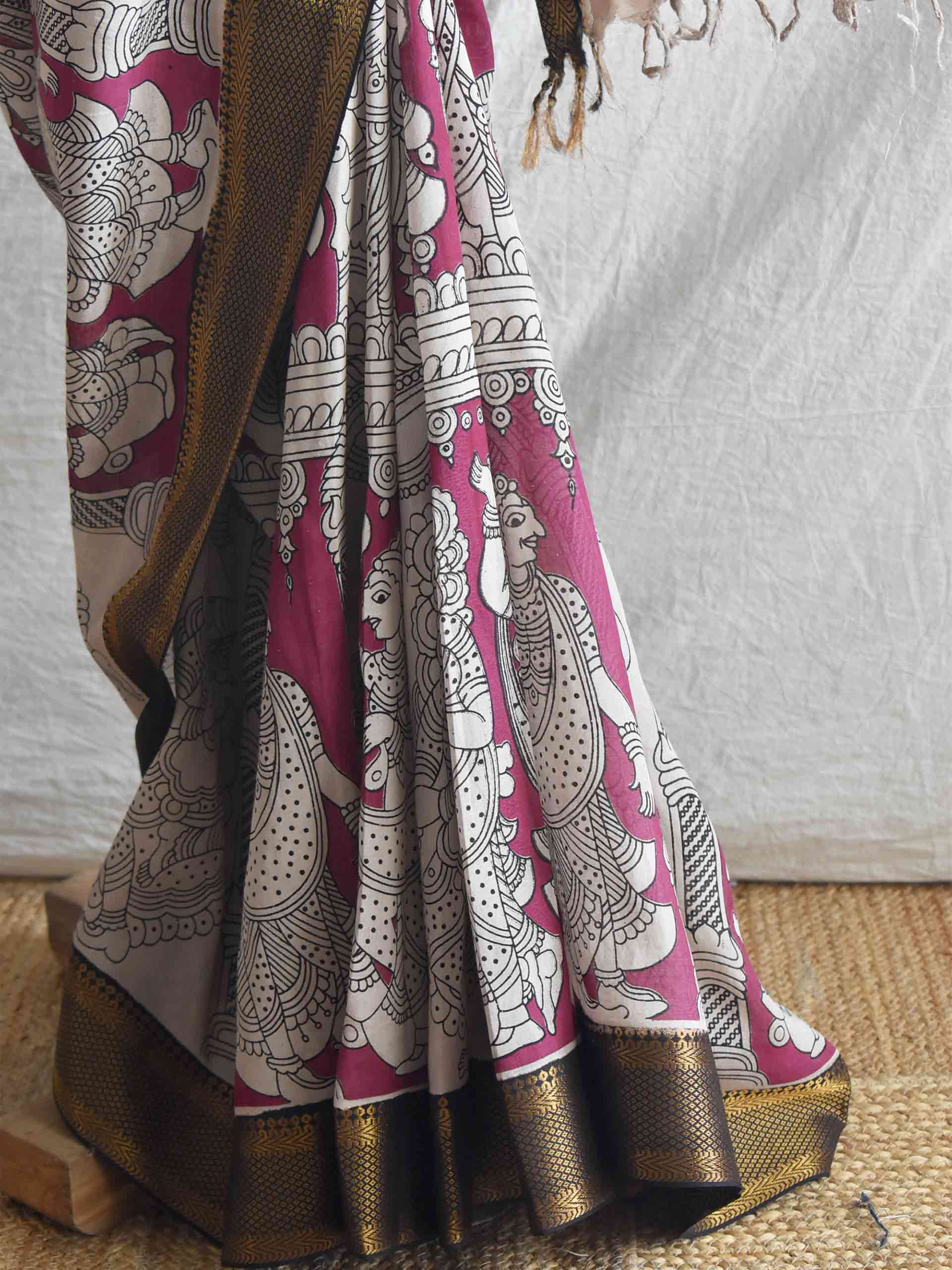 UD017 - Bangalore Silk nizam border saree