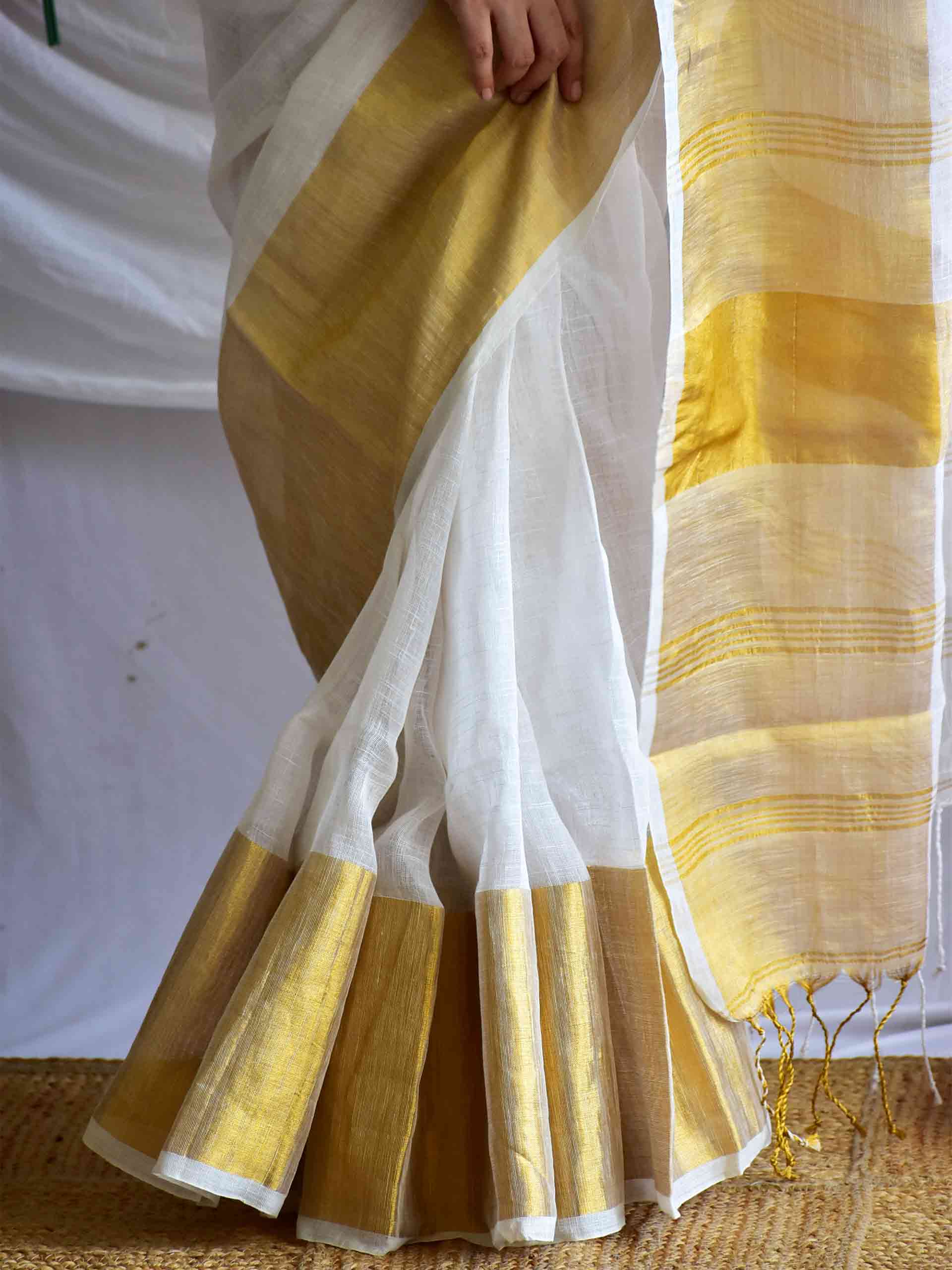 Paakhi - Linen Tissue Saree