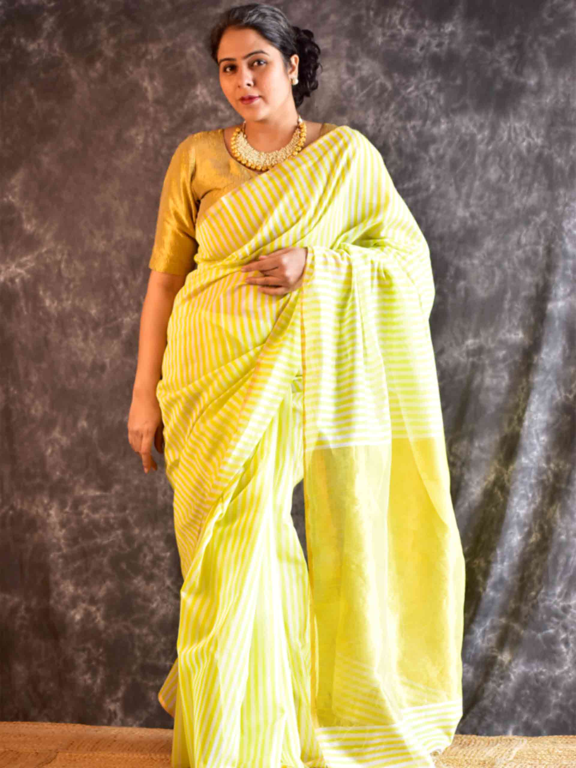 Garima - Maheshwari Handloom Silk Saree
