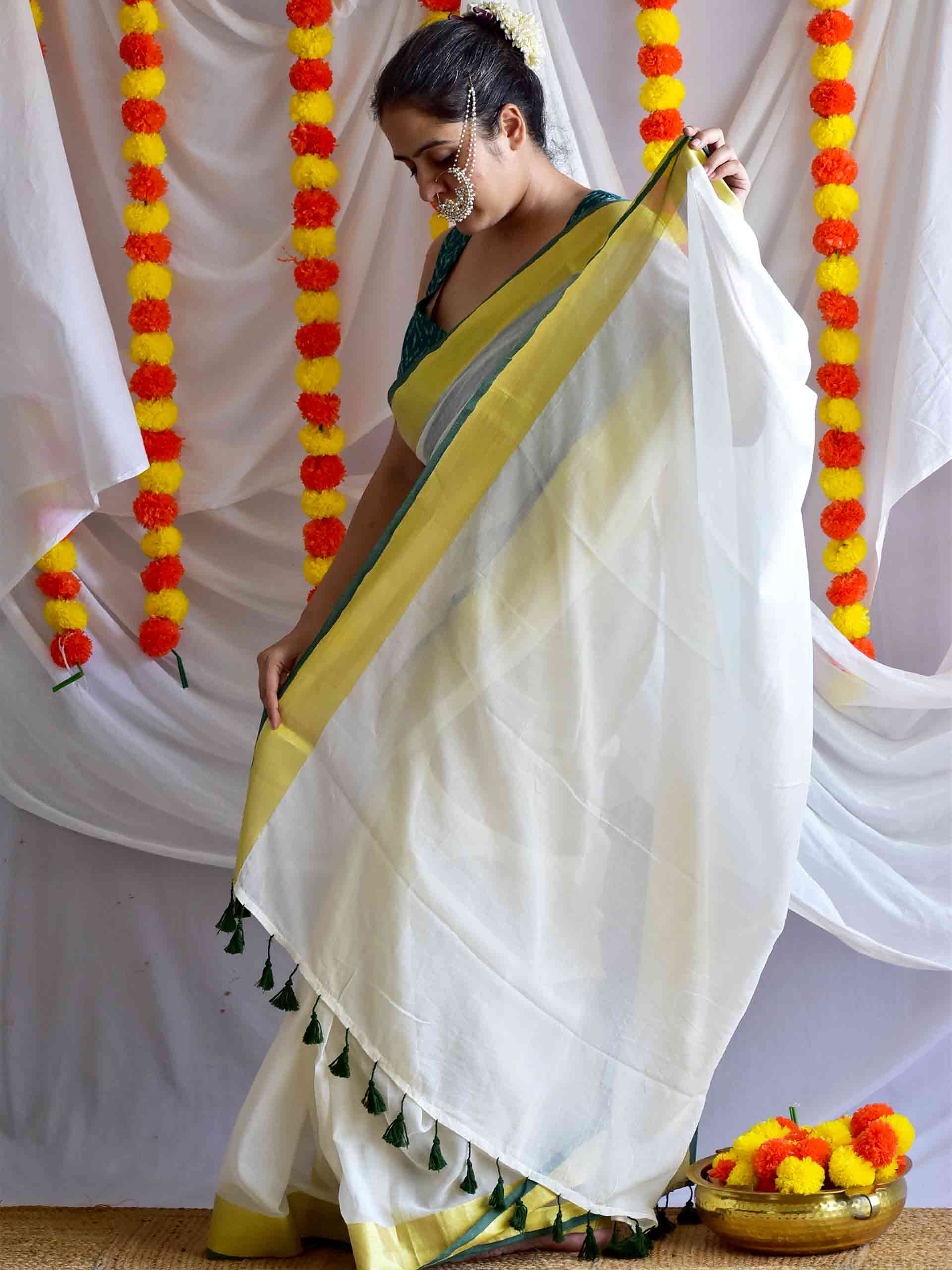 Nirmala - Mul Tissue Saree