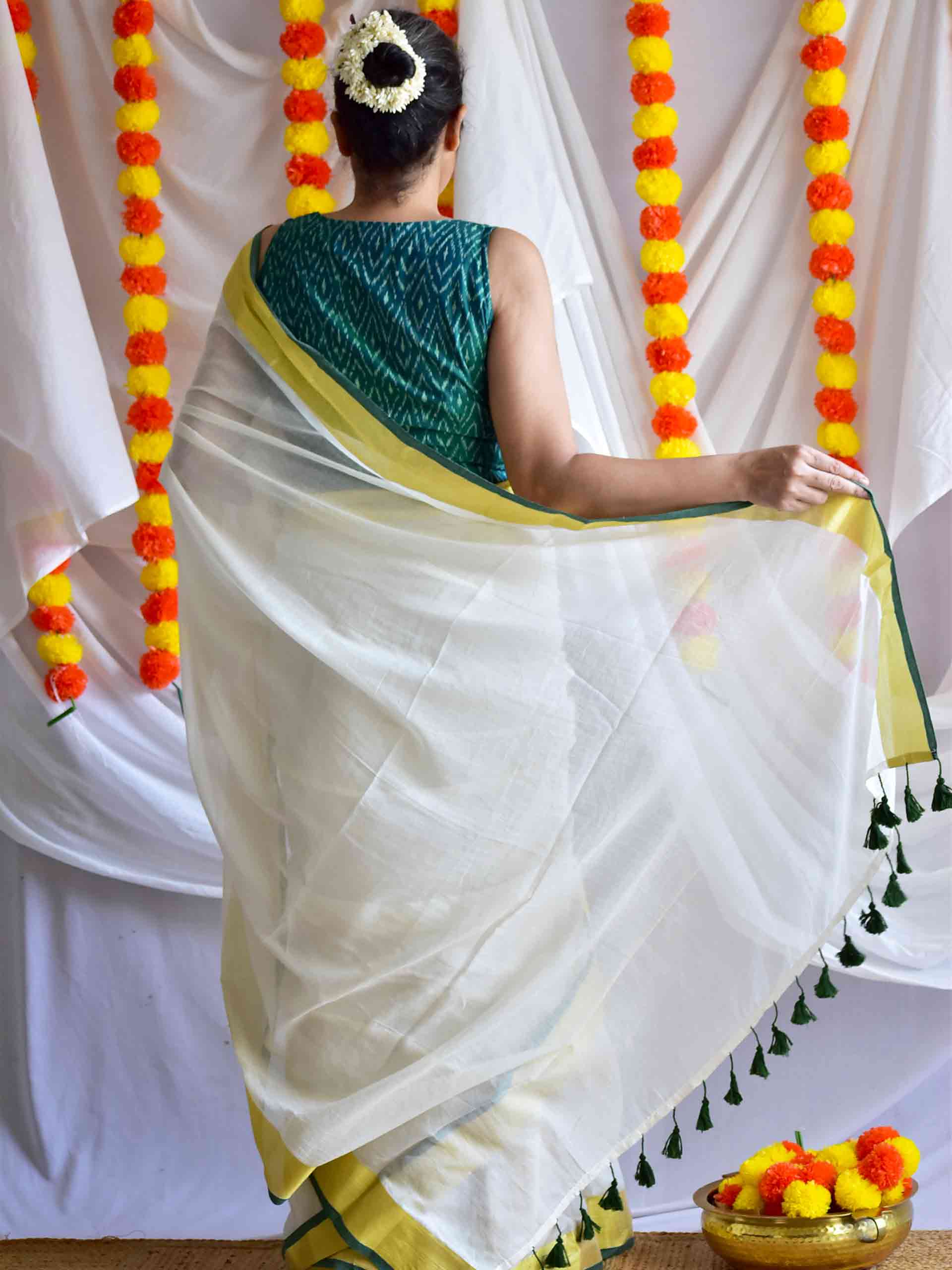 Nirmala - Mul Tissue Saree