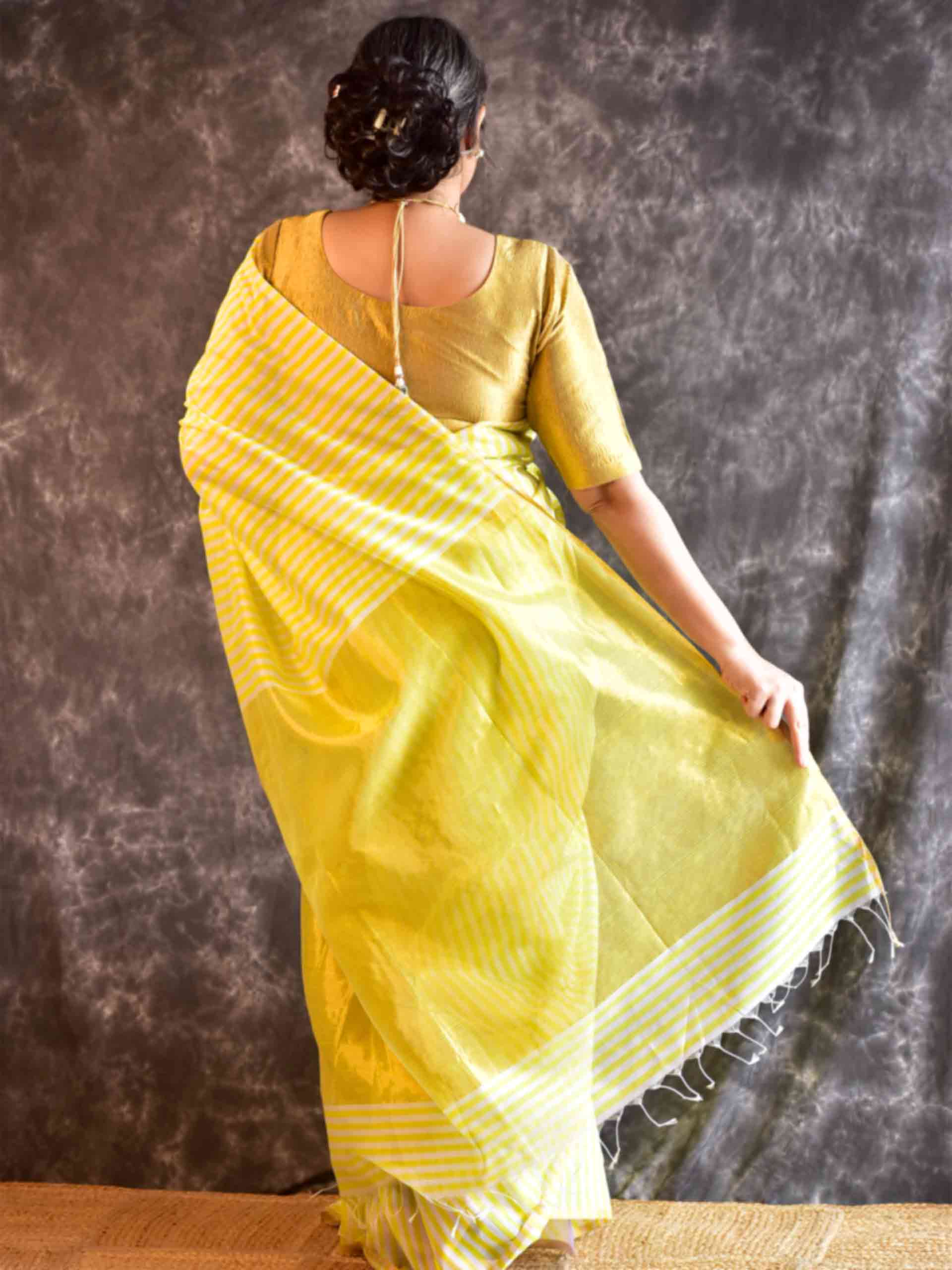 Garima - Maheshwari Handloom Silk Saree