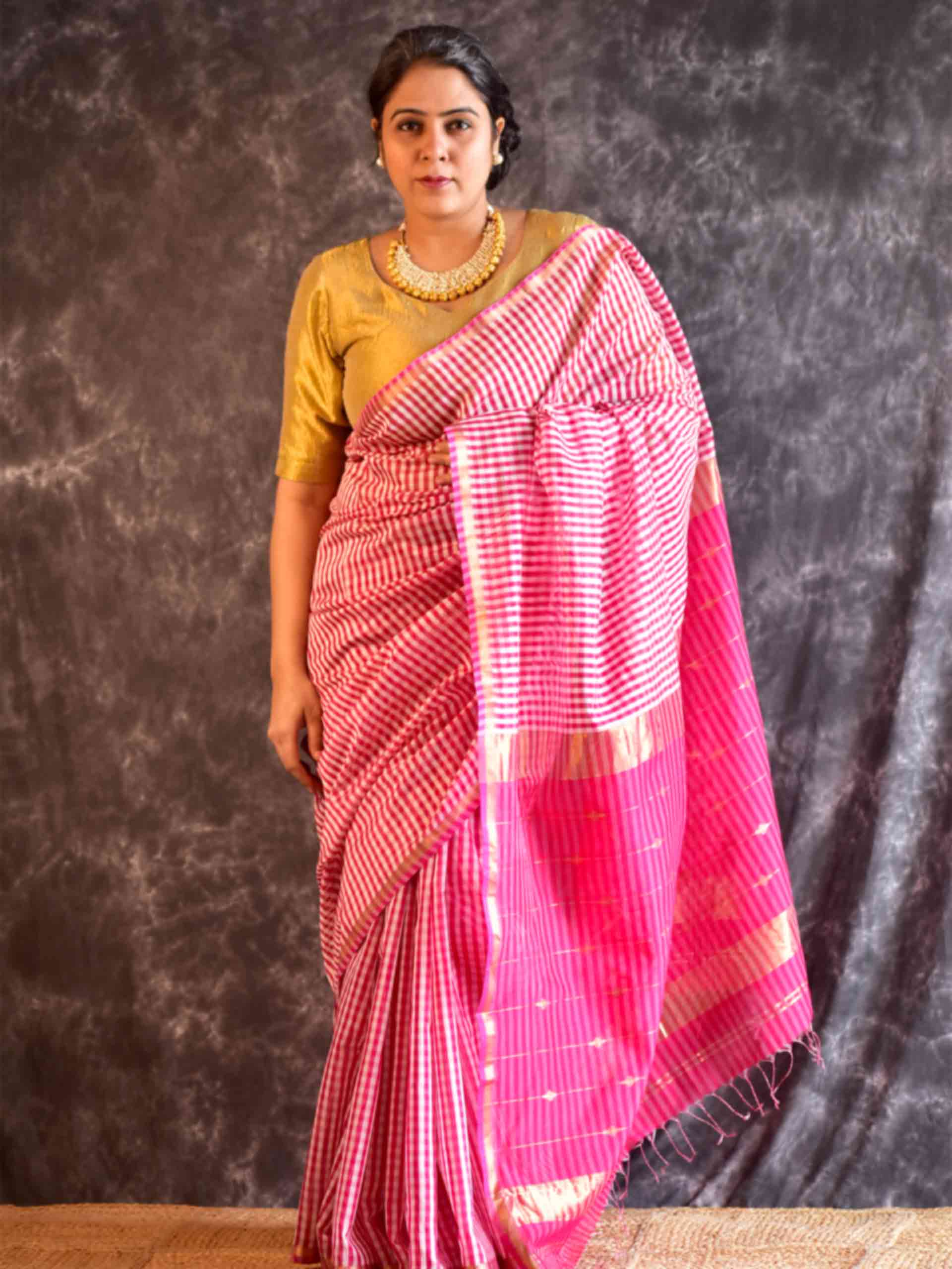 Sutraa - Maheshwari Handloom Silk Saree