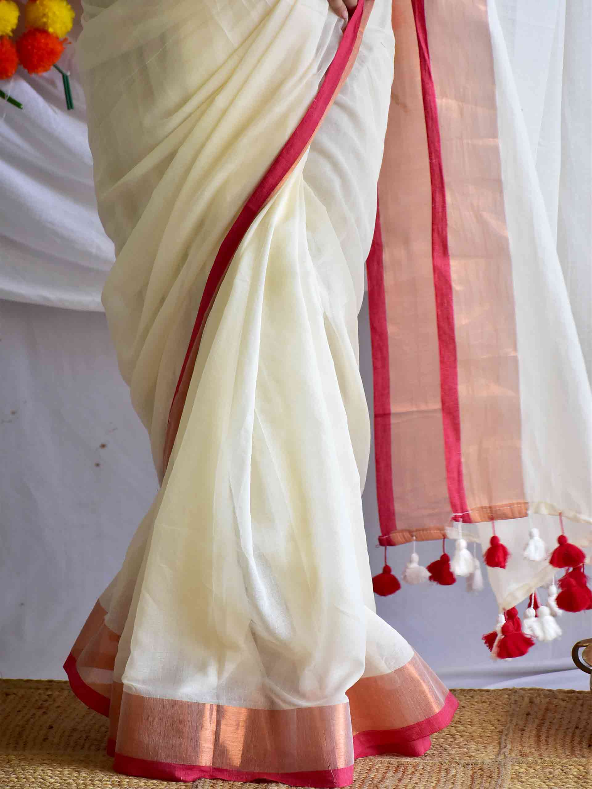 Kumkuma - Mul Tissue Saree