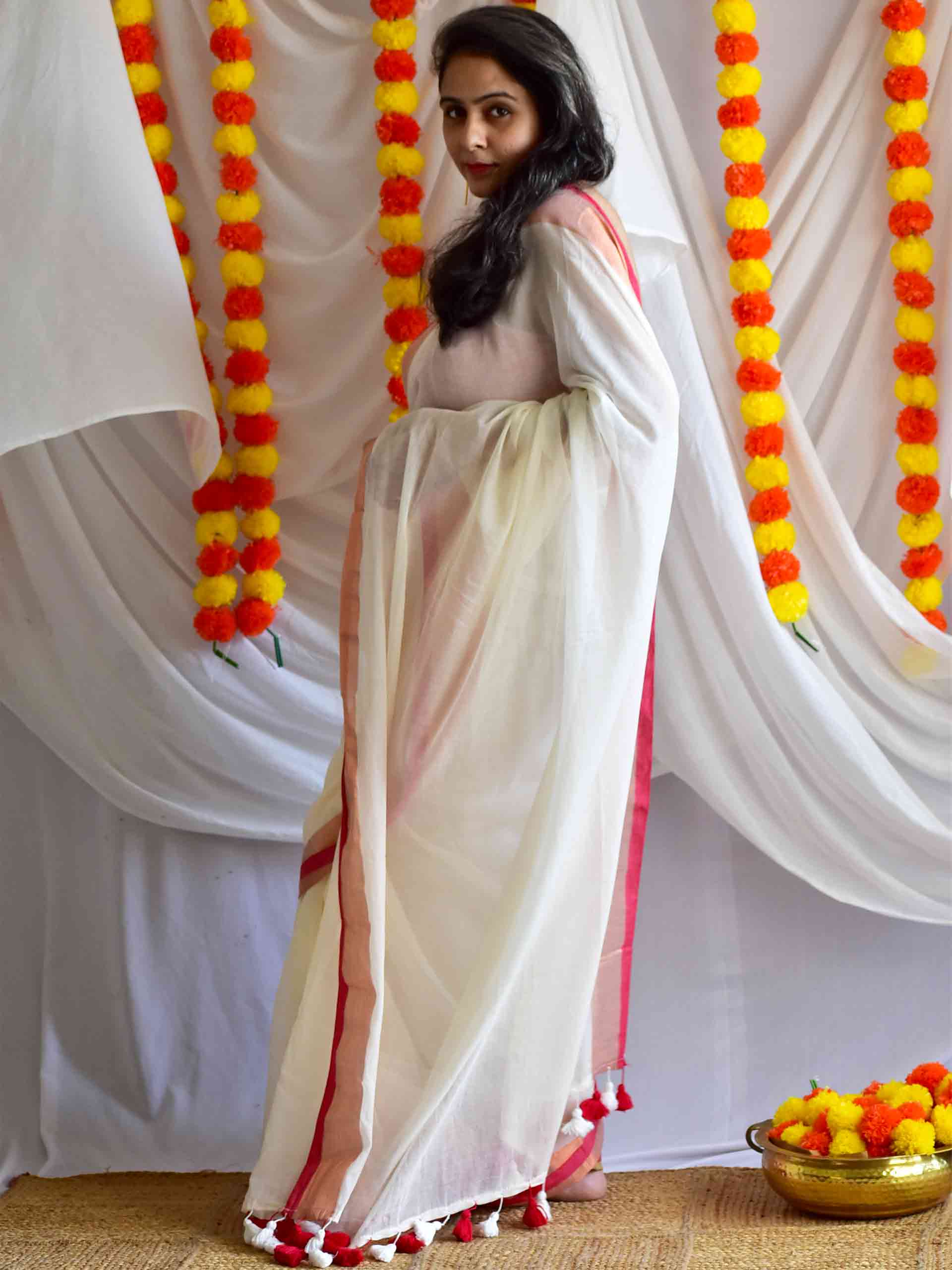 Kumkuma - Mul Tissue Saree