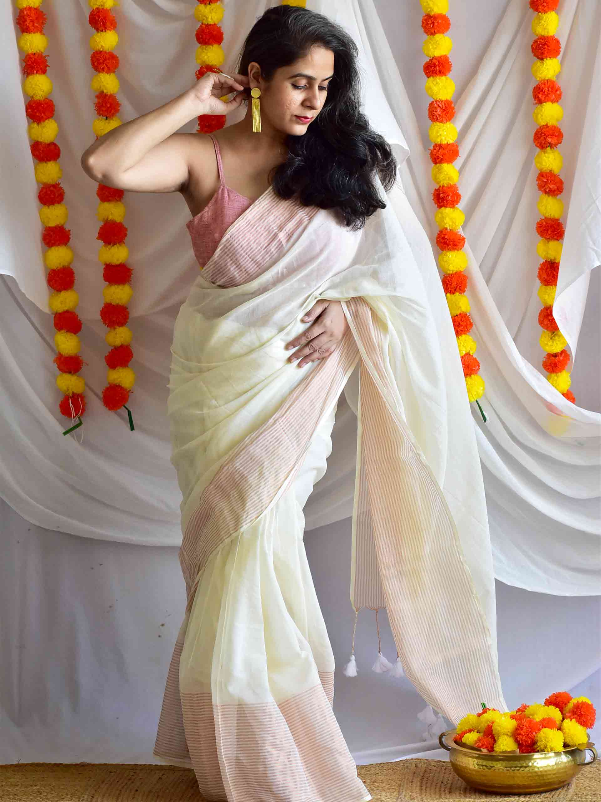 Urvashi- Mul Tissue Saree
