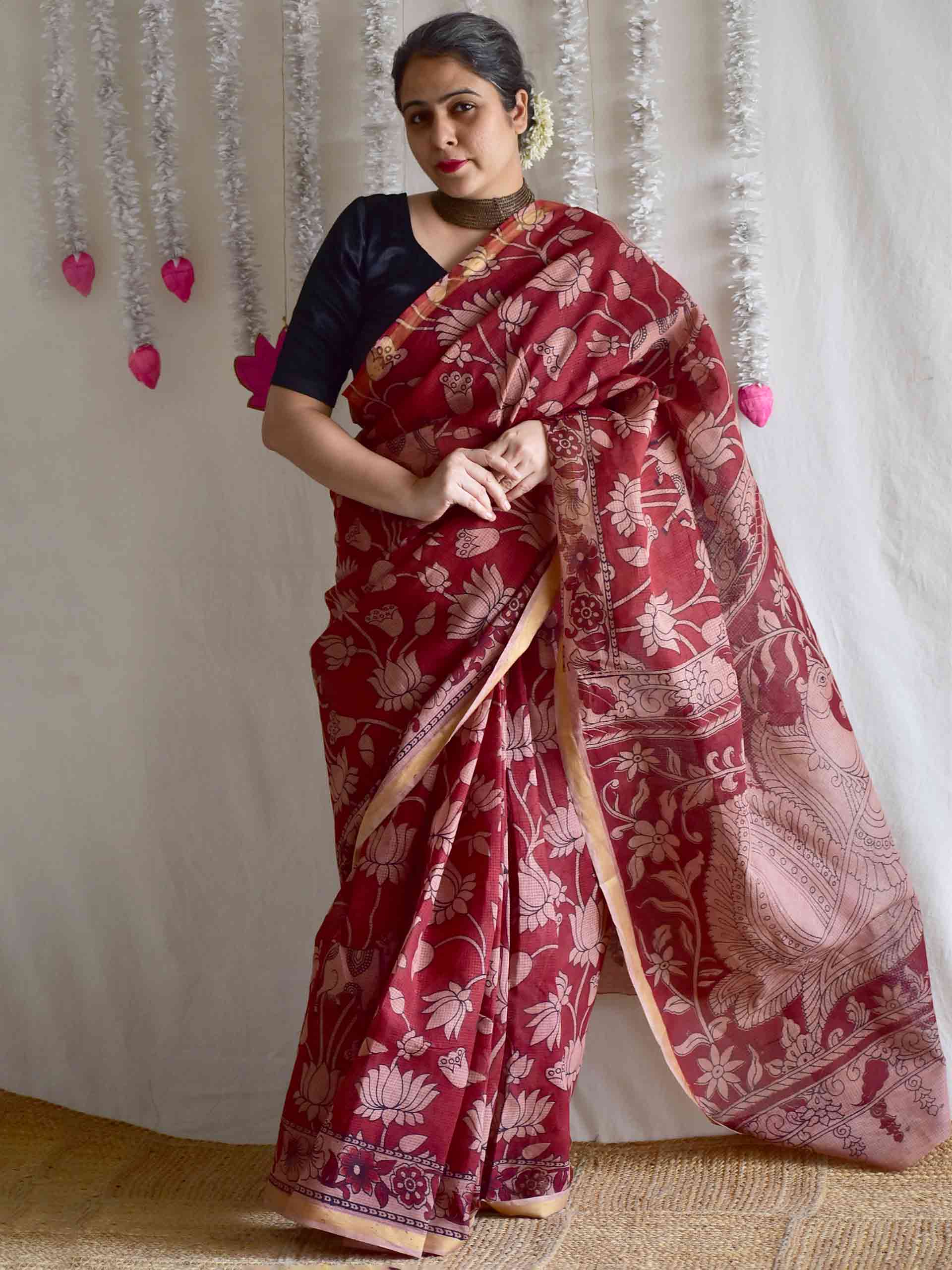 Kamal - kalamkari kota cotton saree