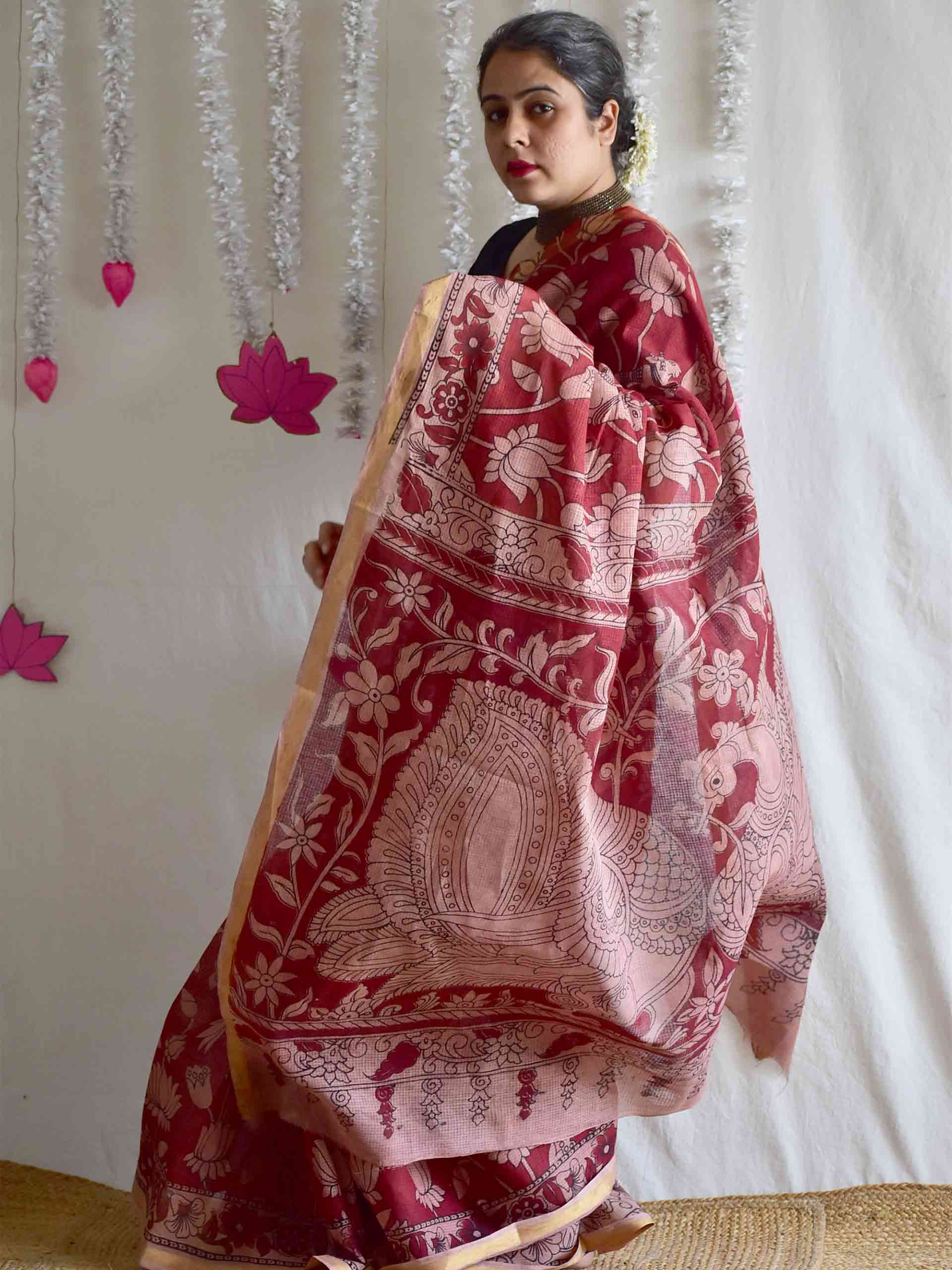 Kamal - kalamkari kota cotton saree