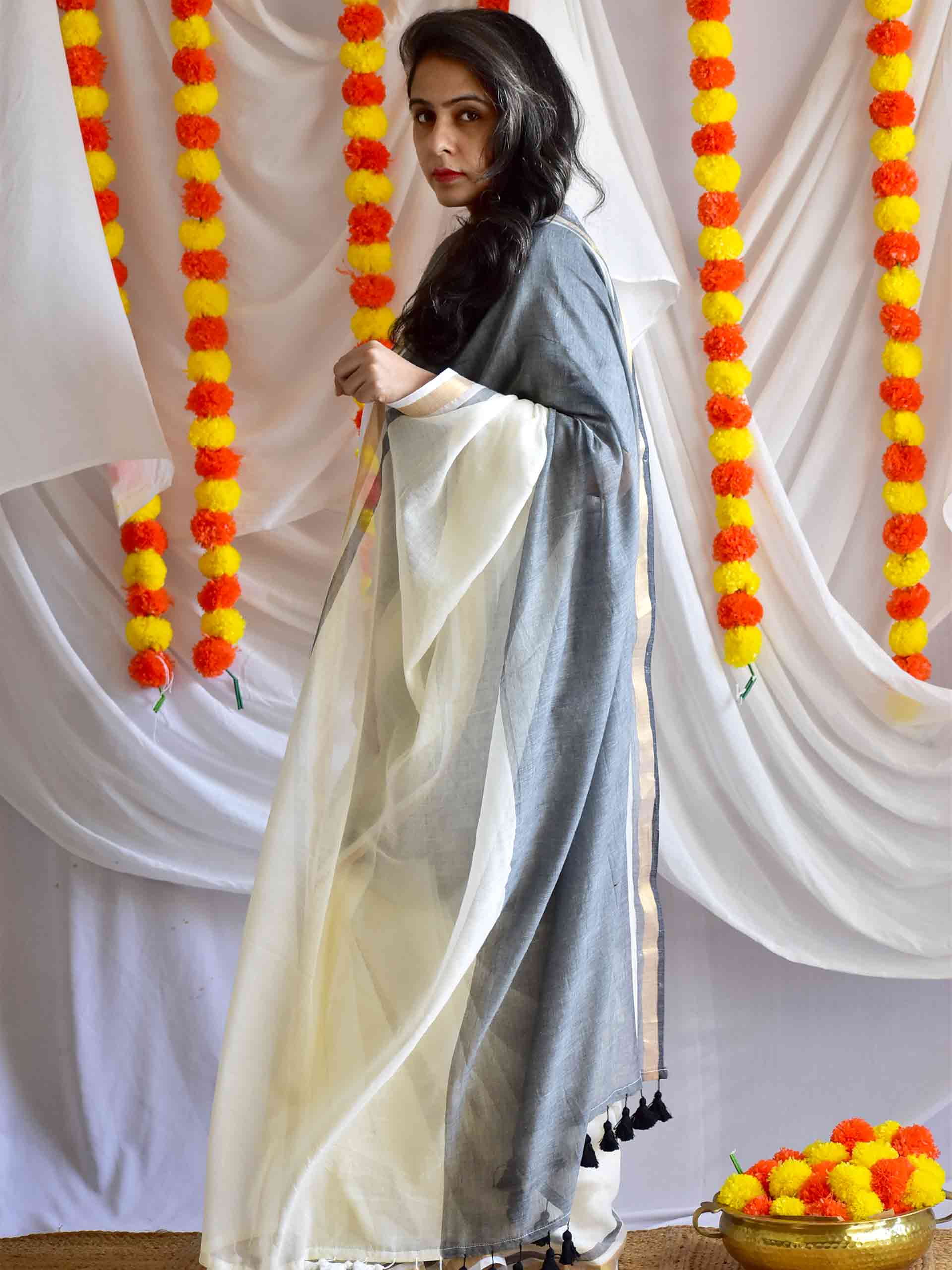 Neesha - Mul Tissue Saree