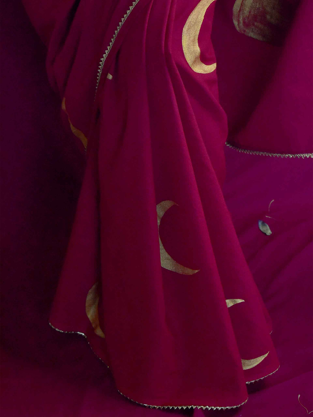 Raudra Chandrika - Handpainted saree