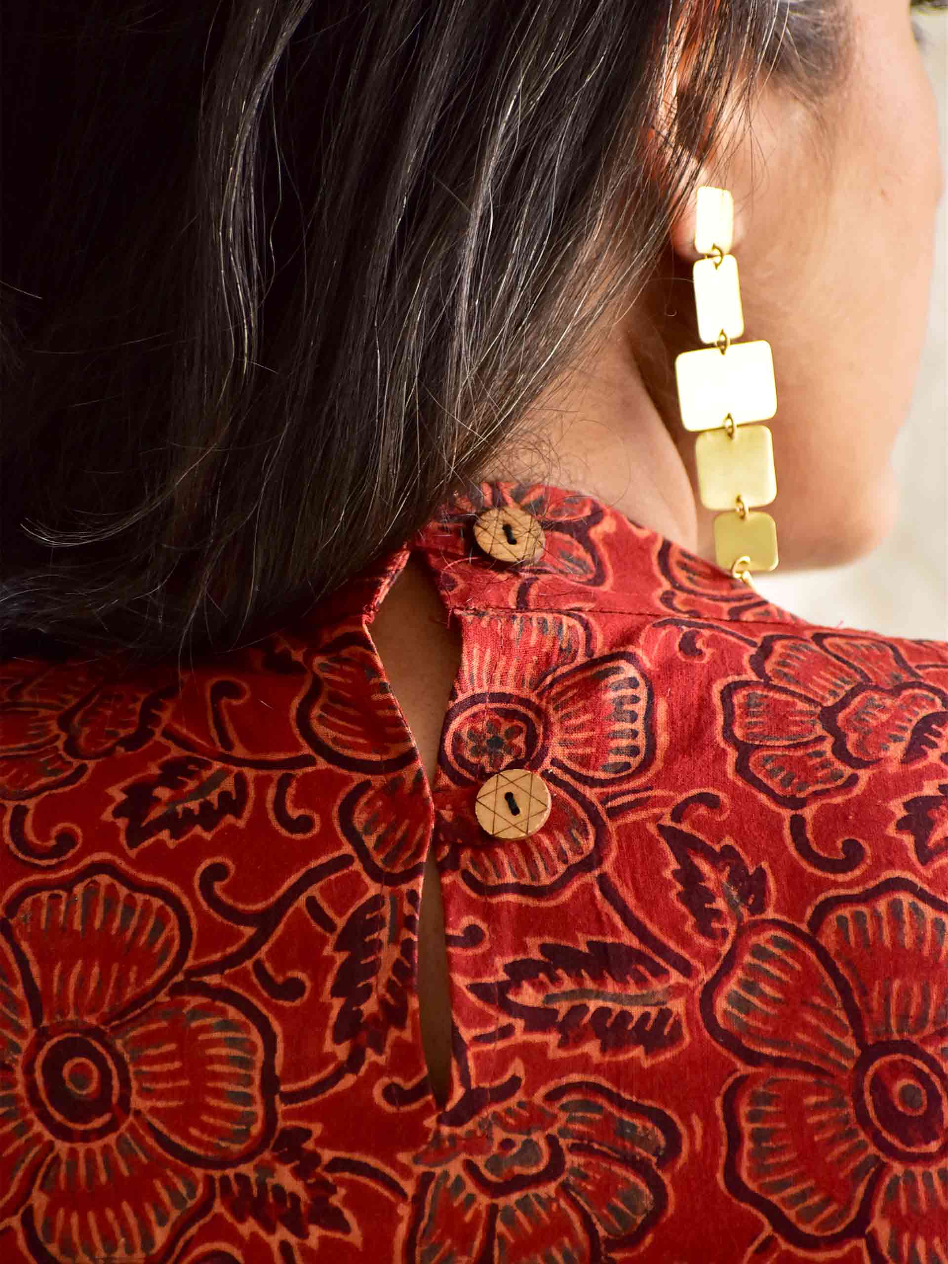 Eve - Ajrakh hand block printed skirt set