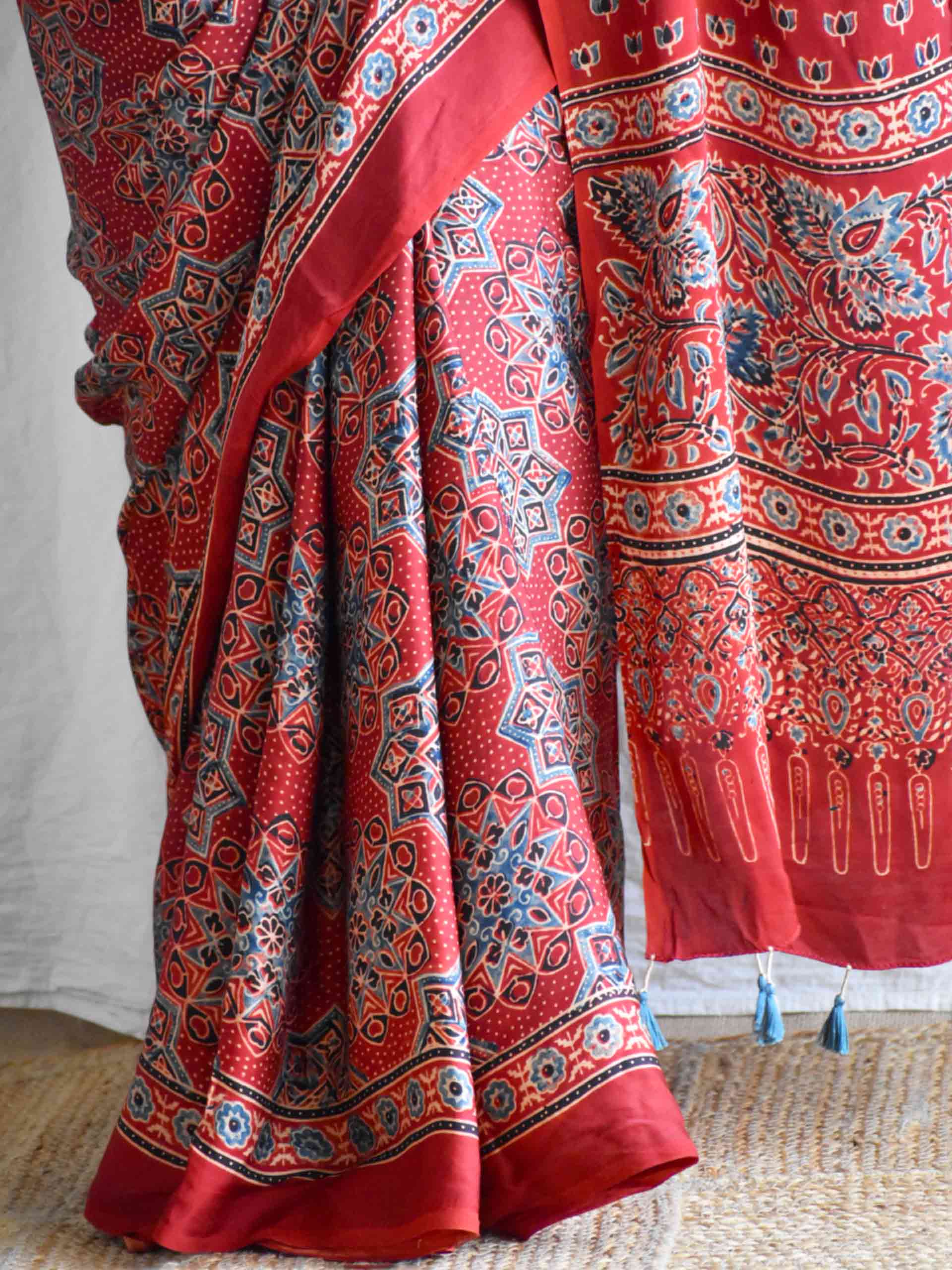 Seerat - Ajrakh modal Silk Saree