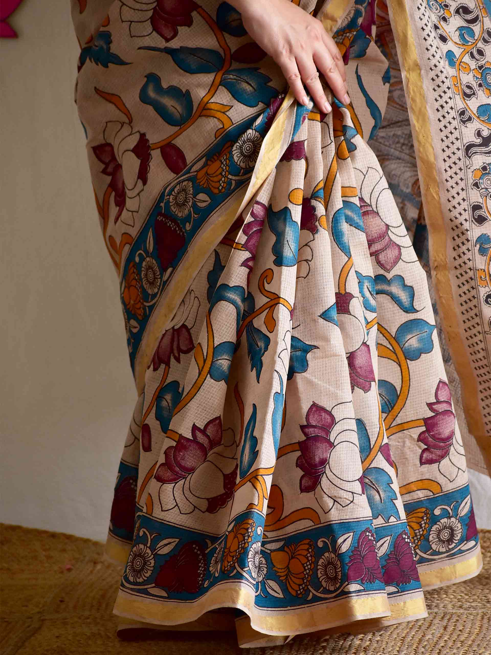 Naina - kalamkari kota cotton saree