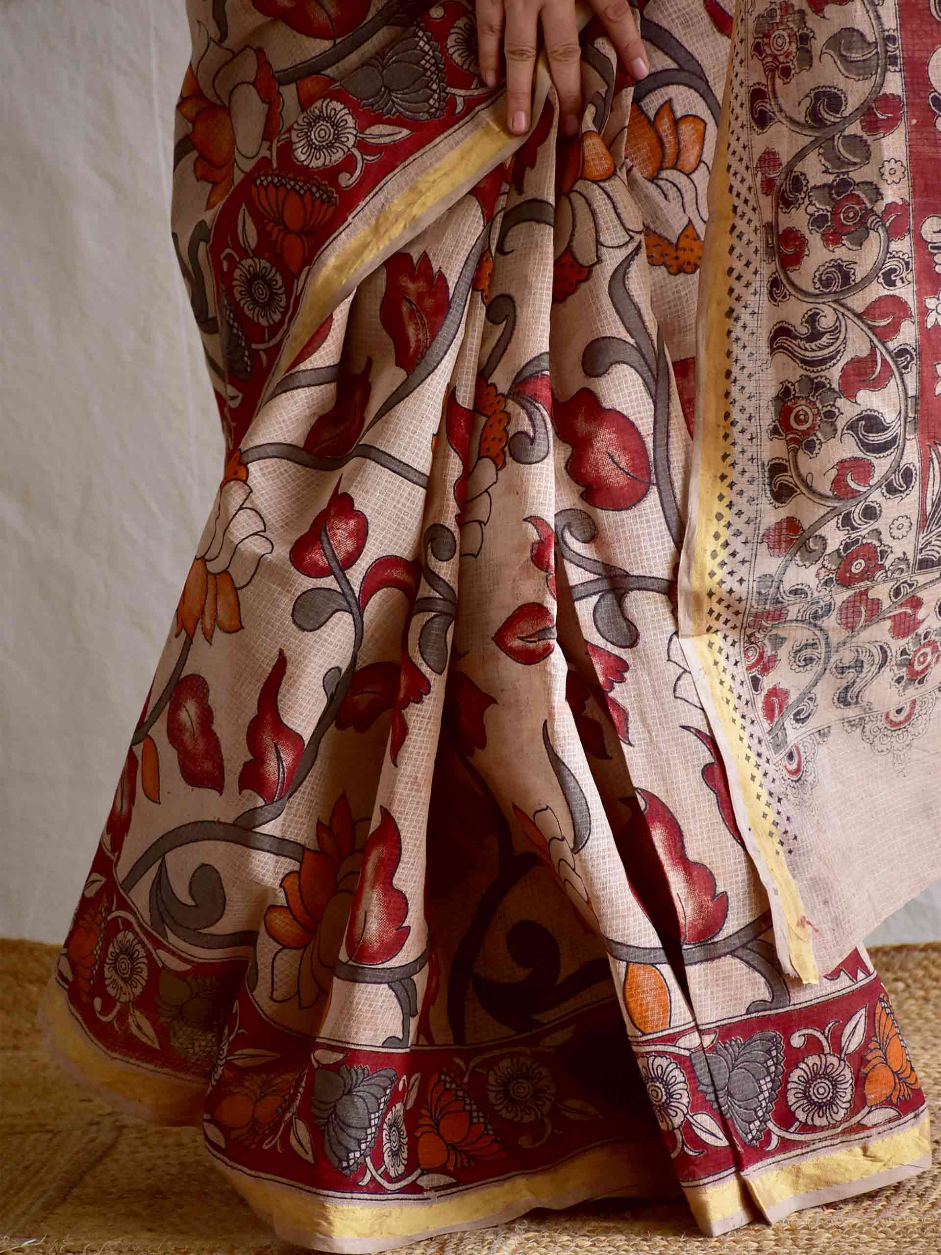 Pattiyan - kalamkari kota cotton saree