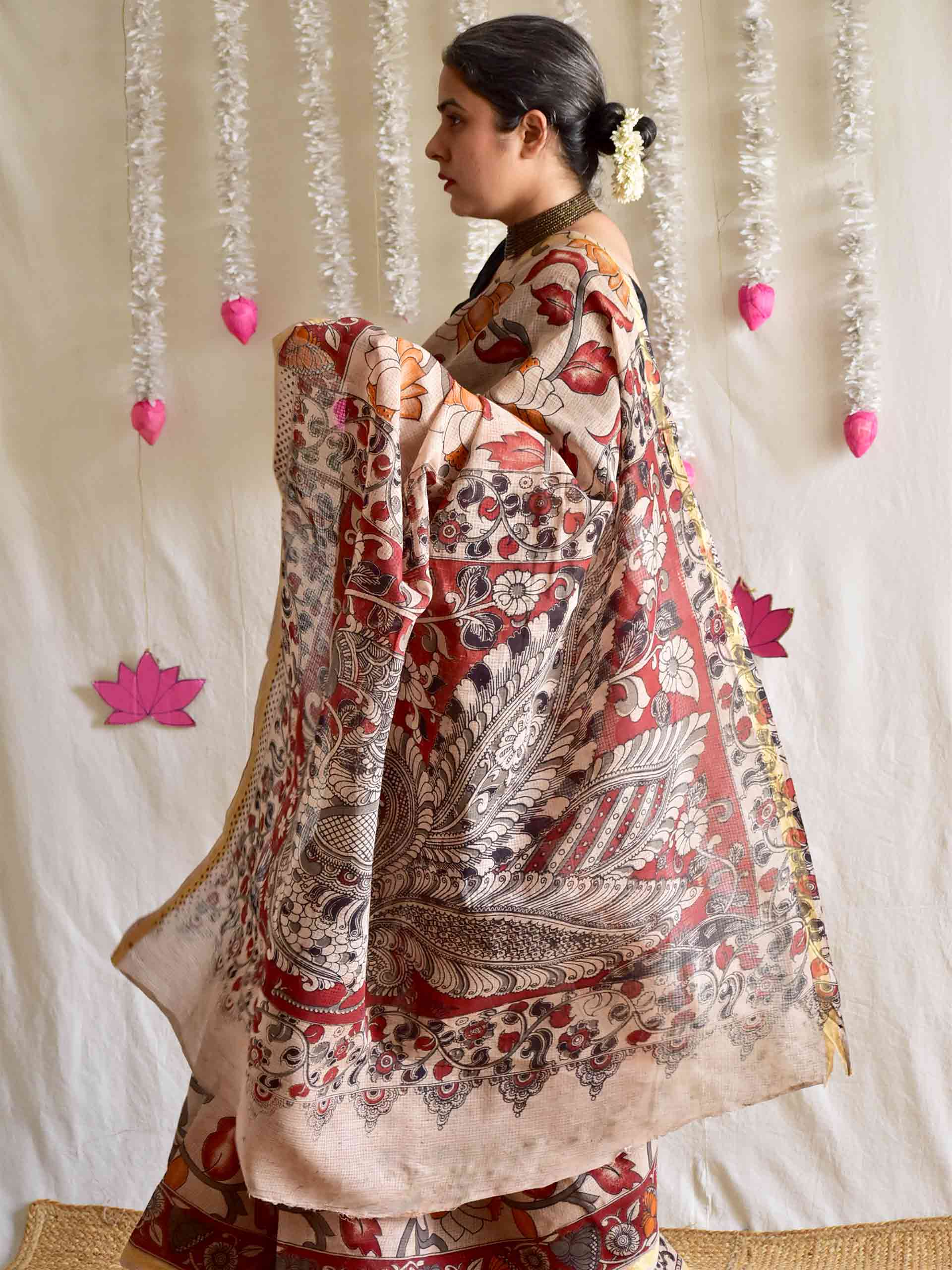 Pattiyan - kalamkari kota cotton saree