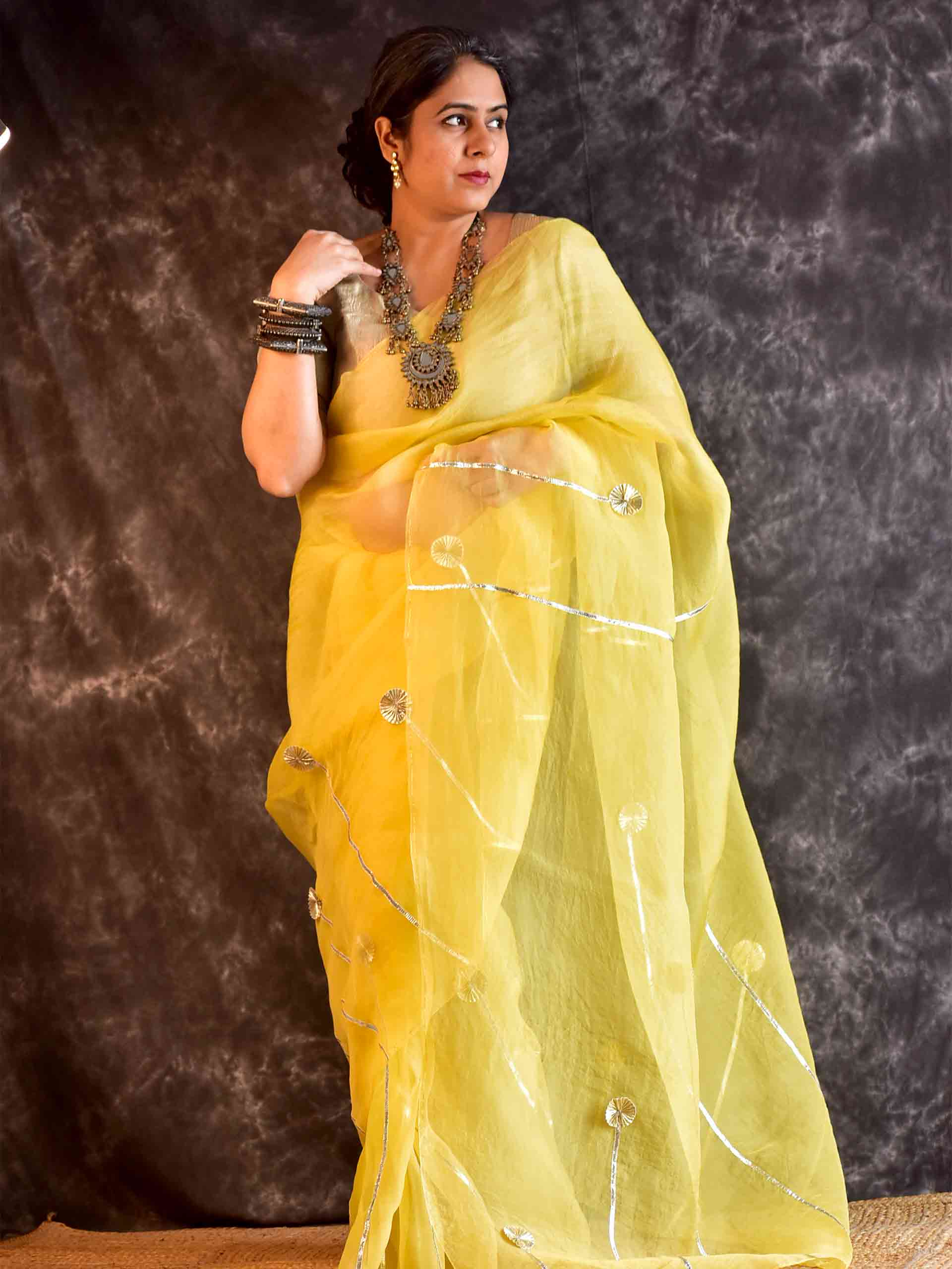 Sunehra - Organza Silk saree