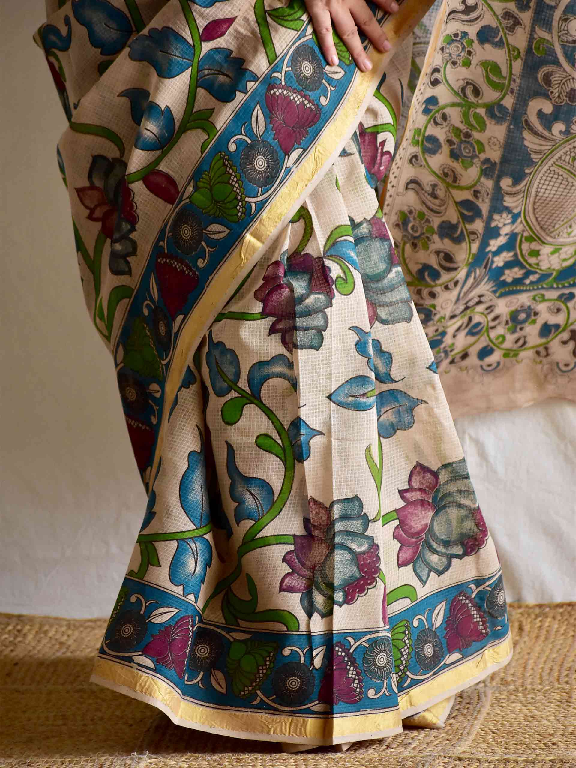 Kusum - kalamkari kota cotton saree