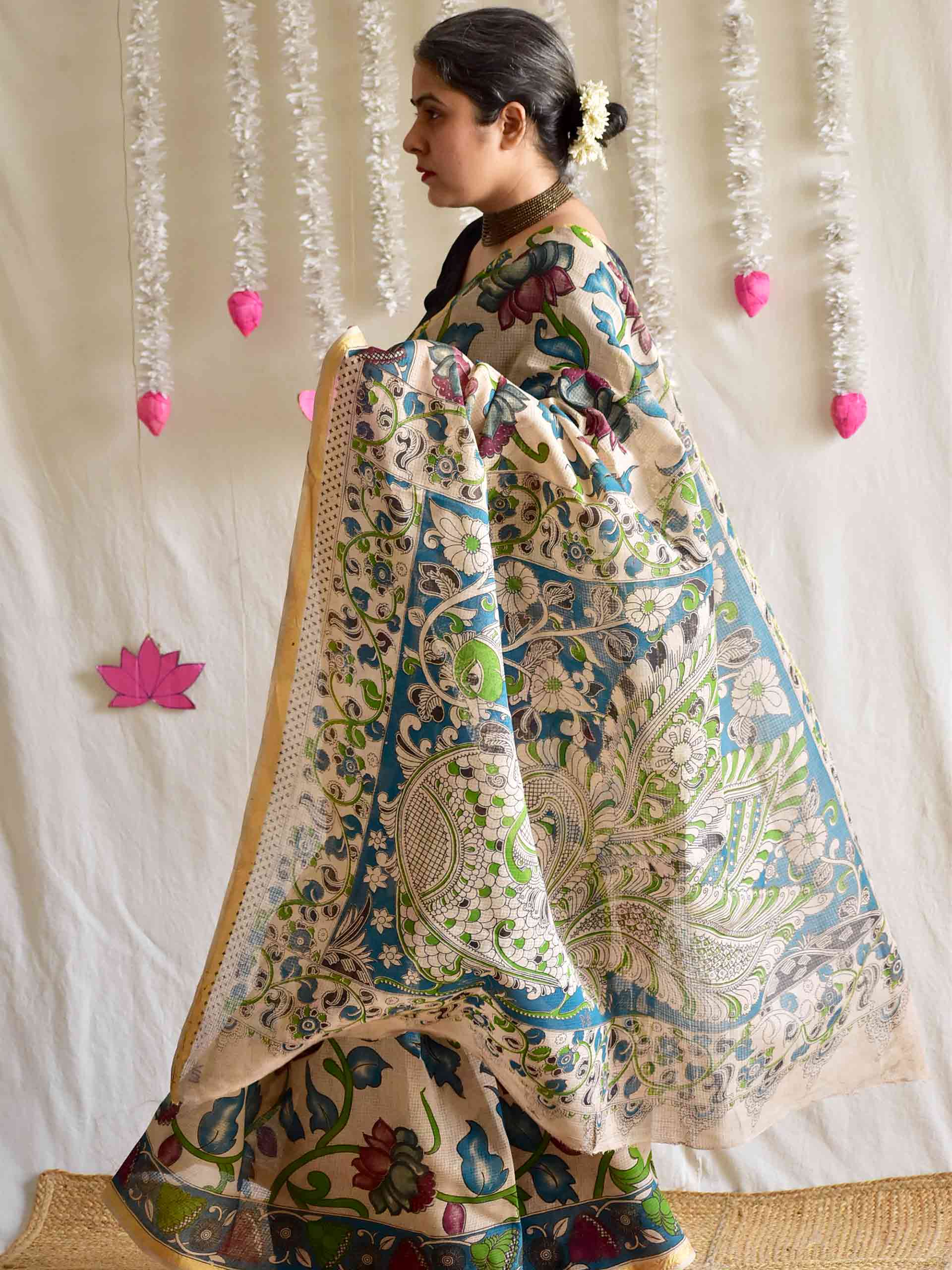 Kusum - kalamkari kota cotton saree