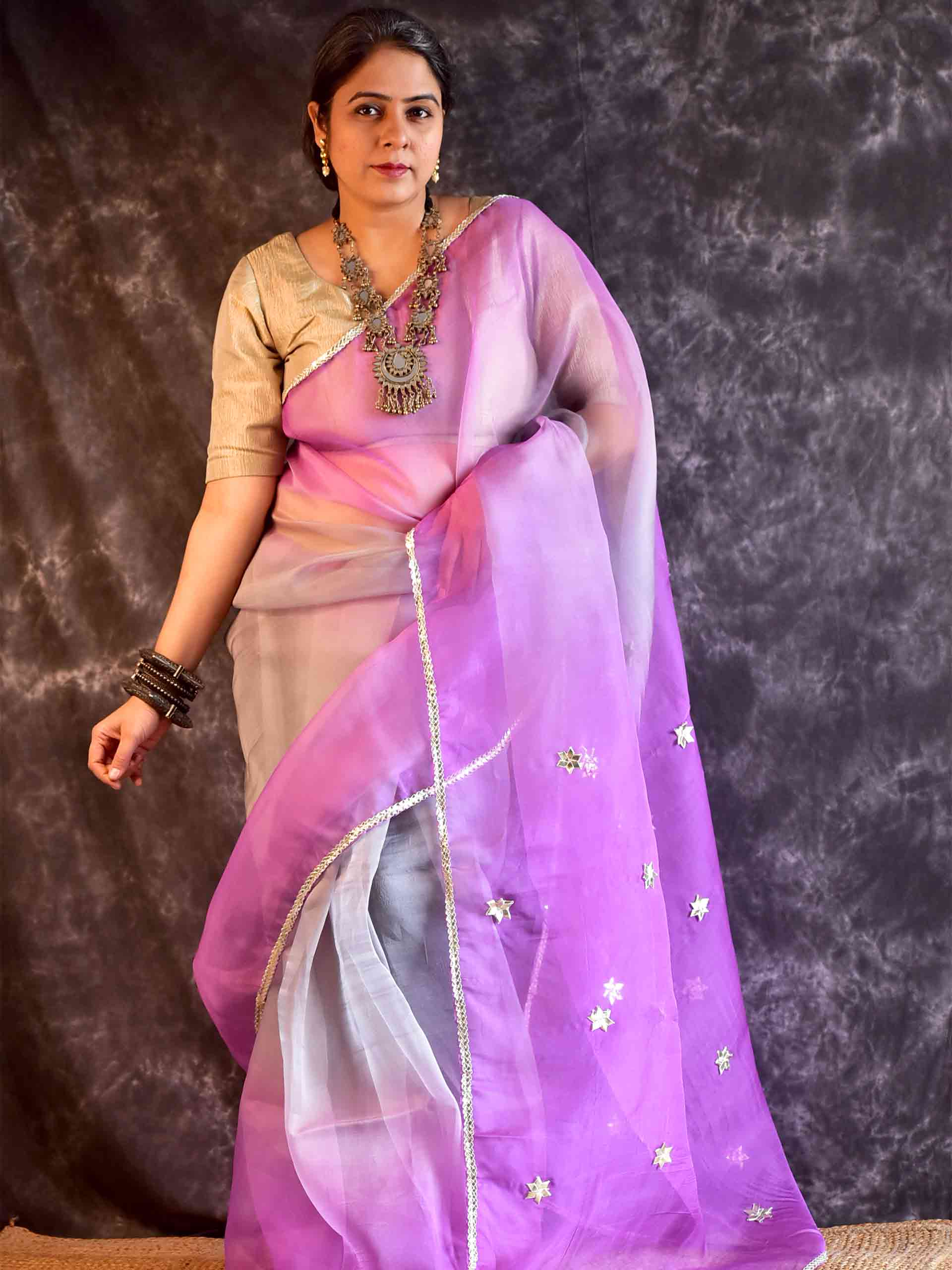 Nooraani- Organza Silk saree