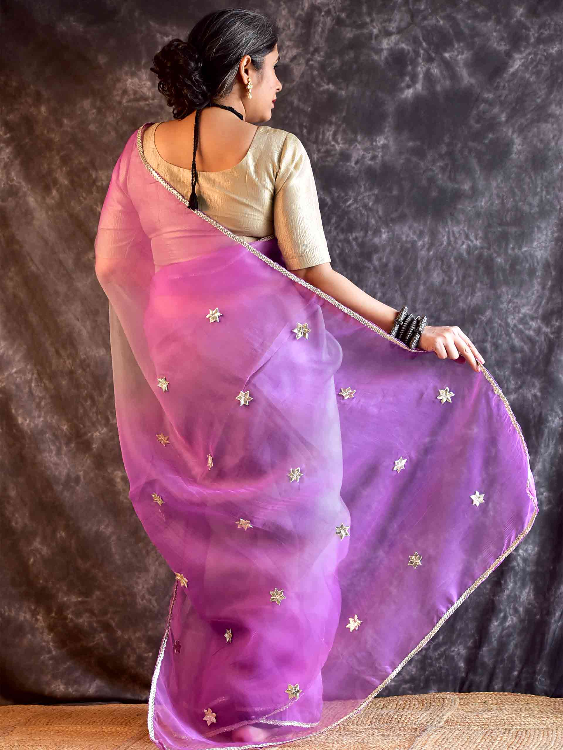 Nooraani- Organza Silk saree