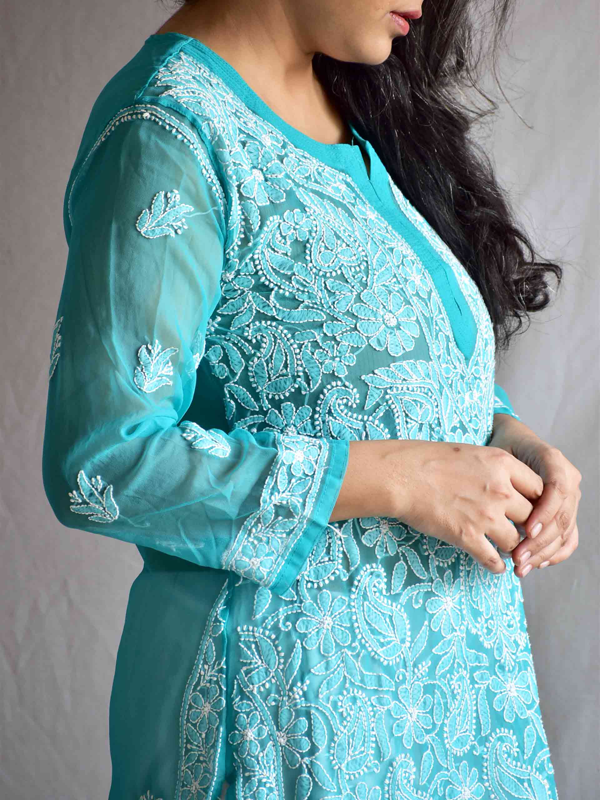 Neelam - Chikankari Kurti