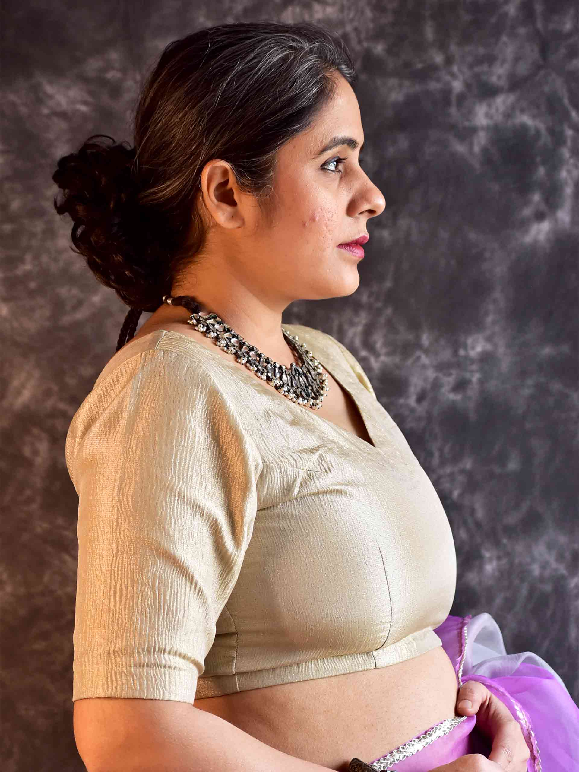 Aabha - Crushed Tissue Blouse