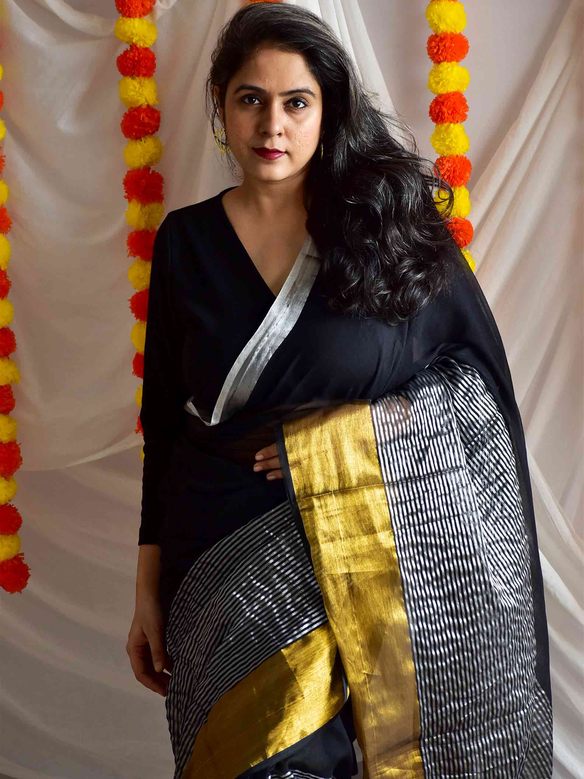 Black magic - cotton saree